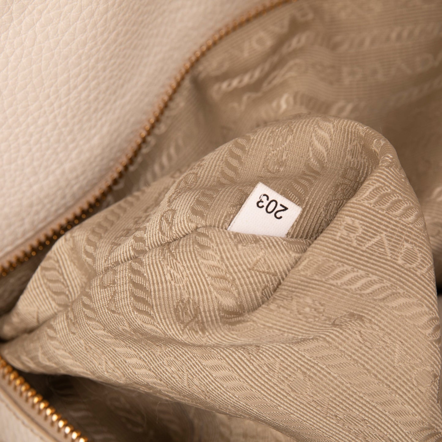 Prada Large Vitello Daino Side Zip Shopping Tote