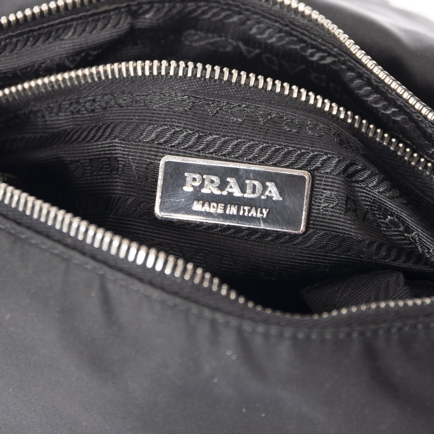 Prada Leather-Trimmed Tessuto Nylon Vien Bag