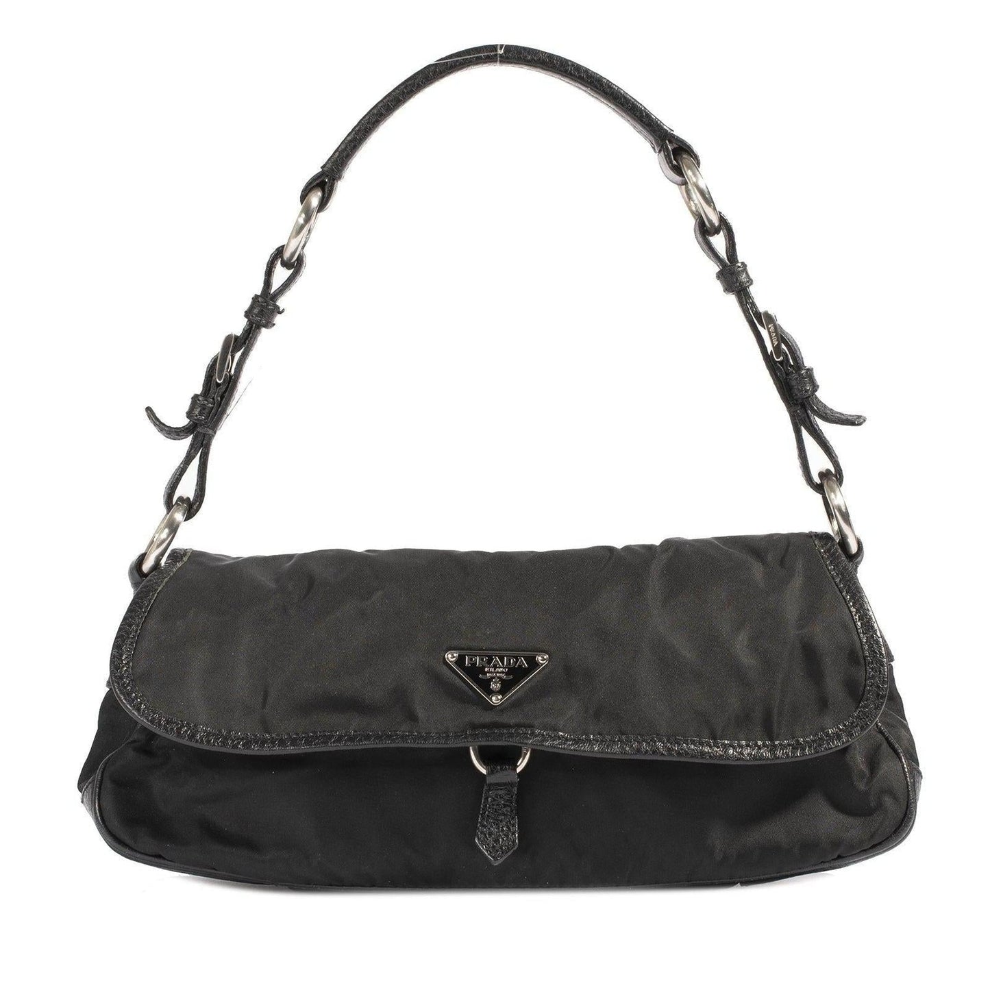 Prada Leather-Trimmed Tessuto Nylon Vien Bag