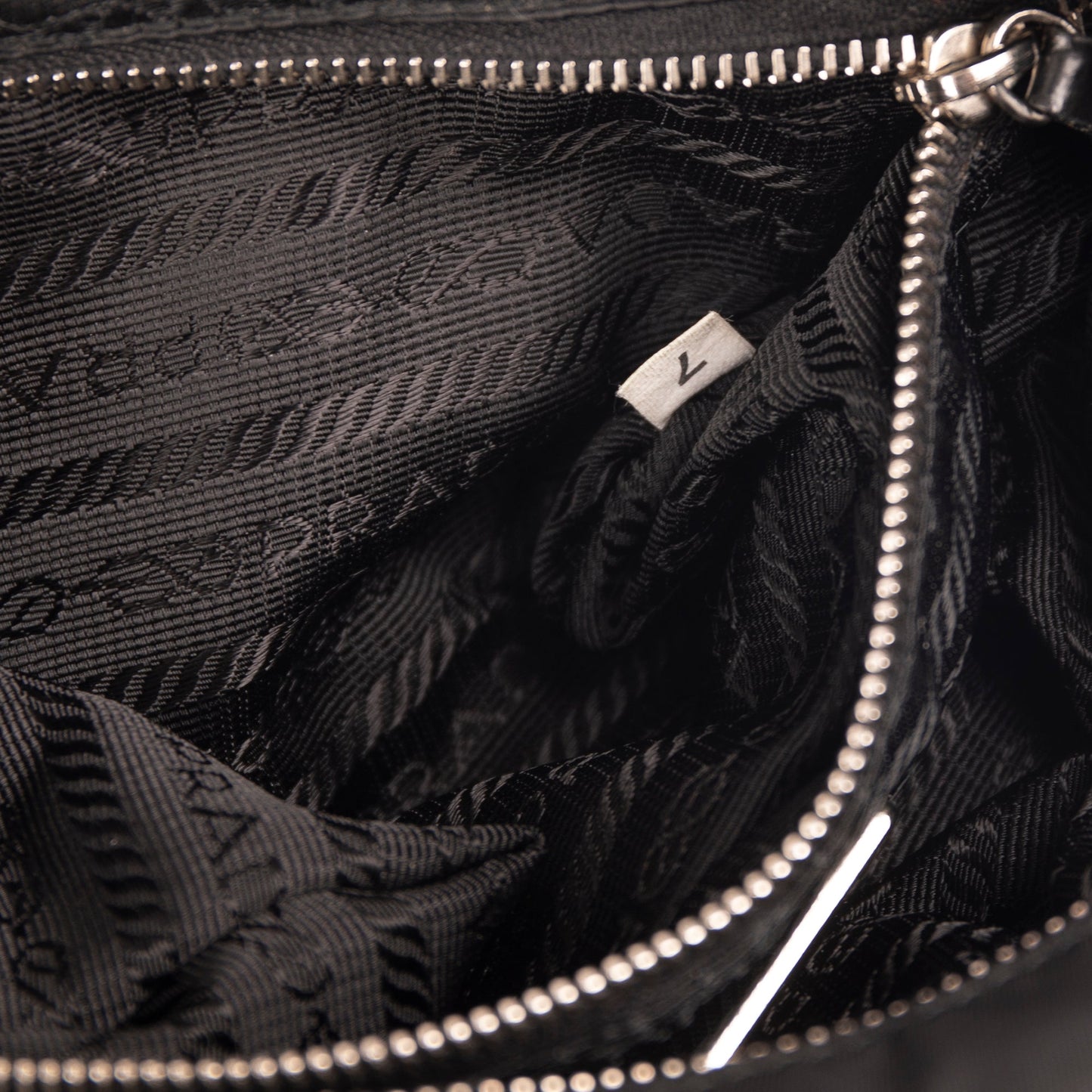 Prada Leather-Trimmed Tessuto Pochette
