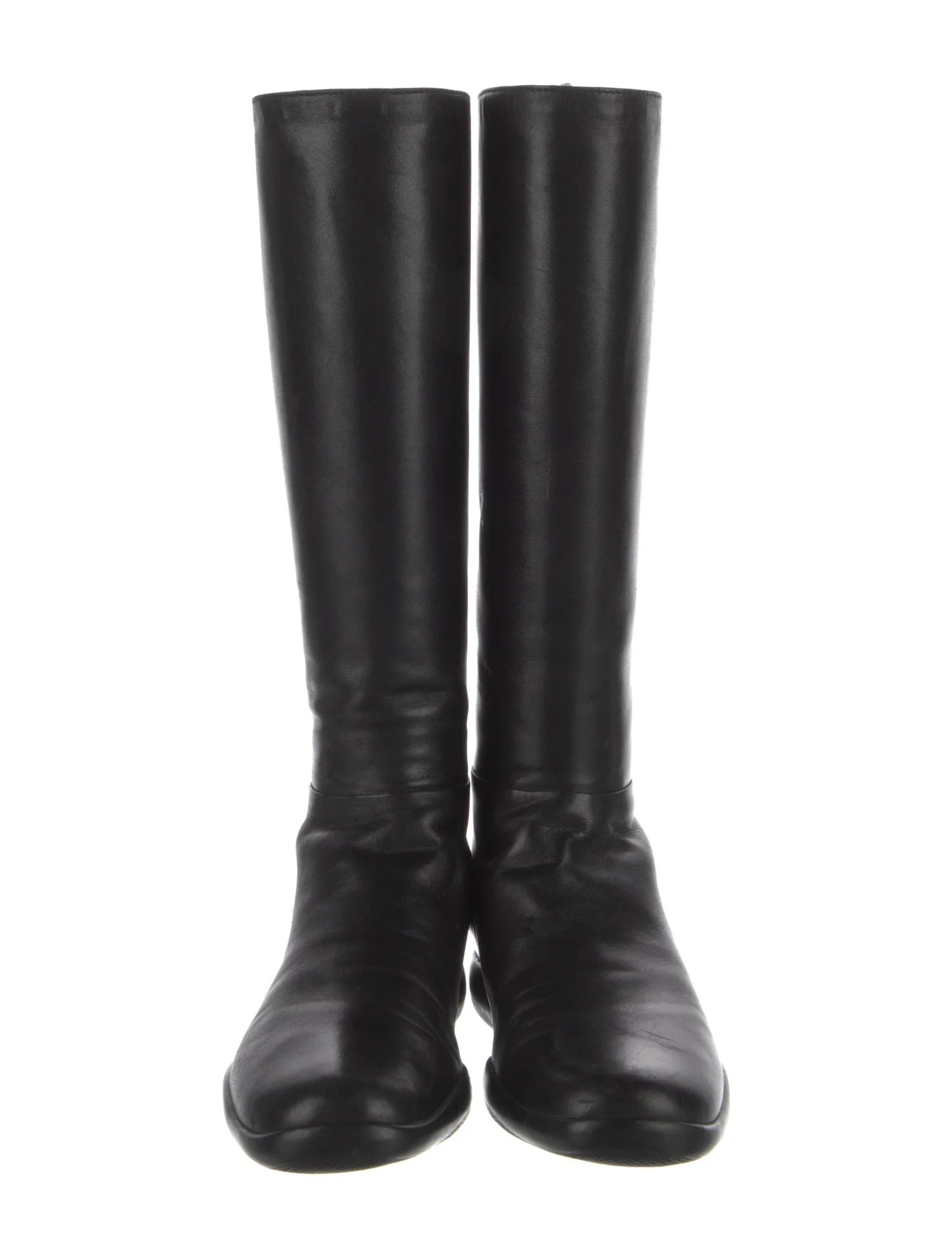 PRADA LINEA ROSSA NAPPA LEATHER TALL BOOTS
