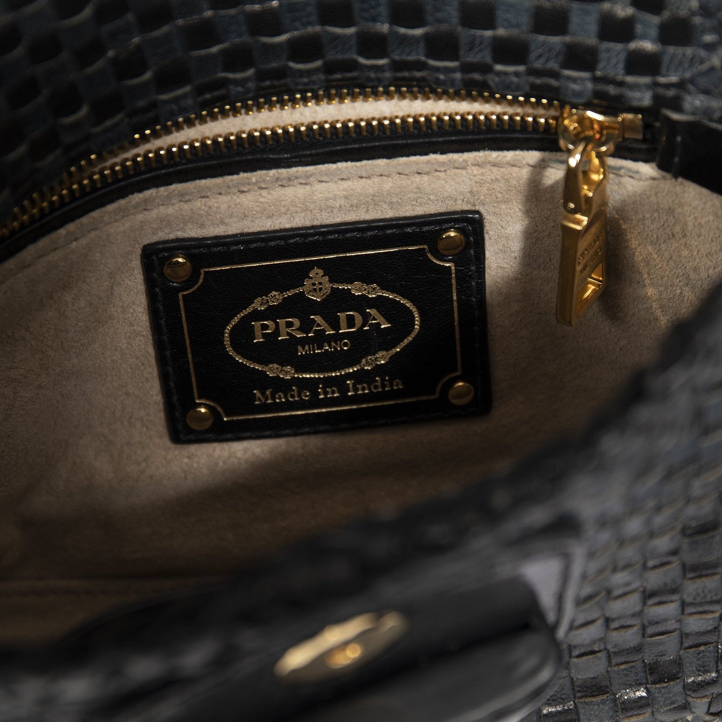 Prada Madras Crossbody Bag