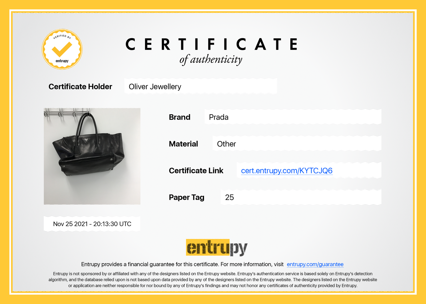 Prada Medium Black Glace Calf Twin Pocket Tote
