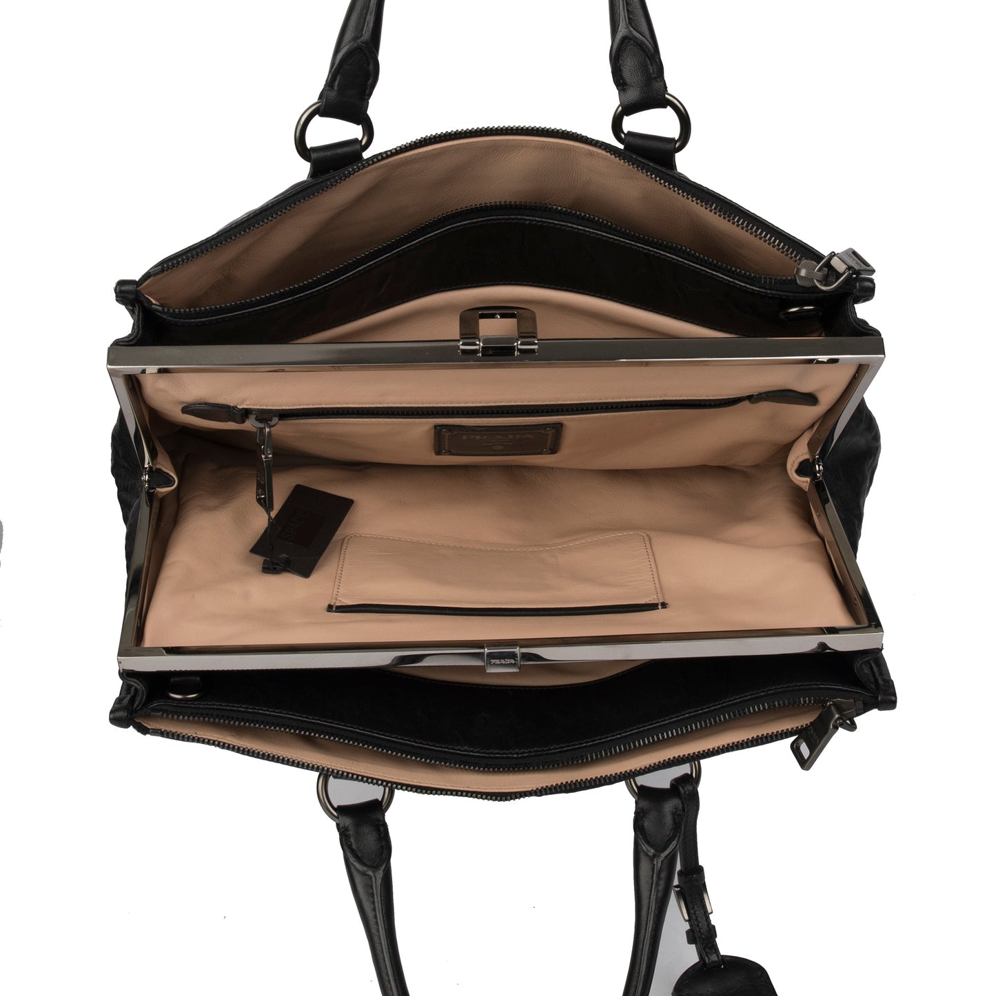 Prada Medium Nappa Antique Leather Tote
