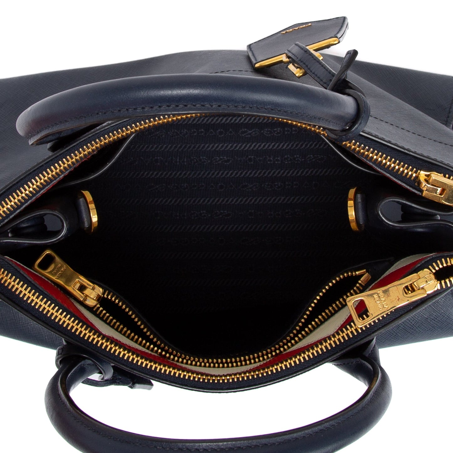 Prada Medium Saffiano & City Calf Leather Paradigme Tote