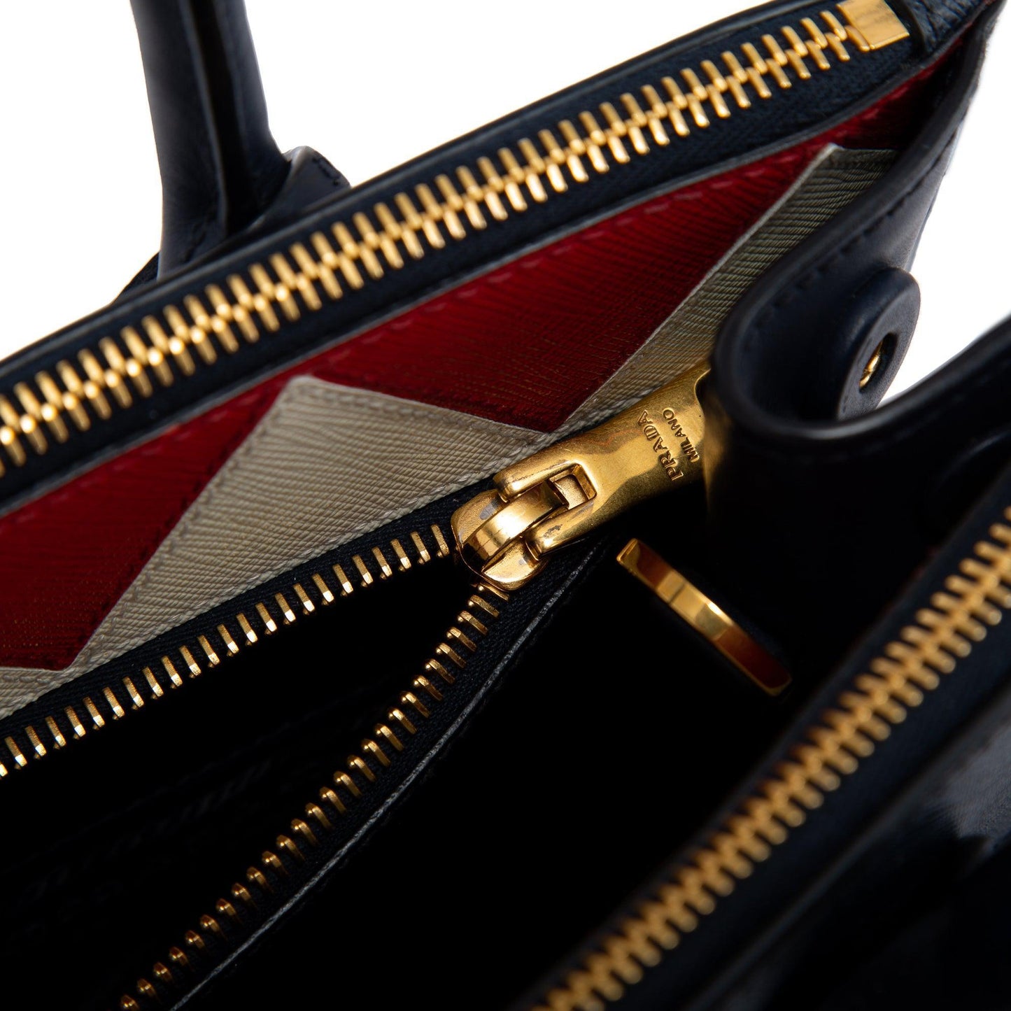 Prada Medium Saffiano & City Calf Leather Paradigme Tote