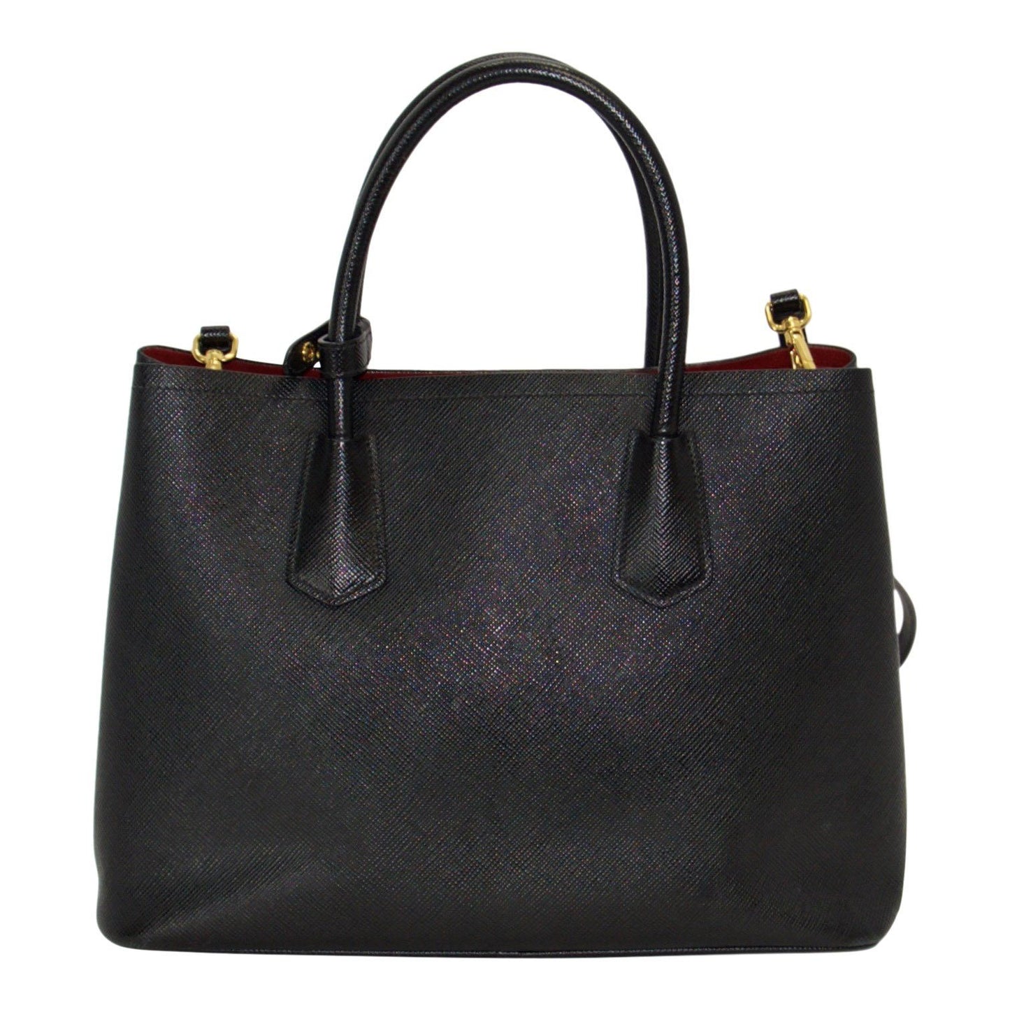 Prada Medium Saffiano Cuir Double Tote
