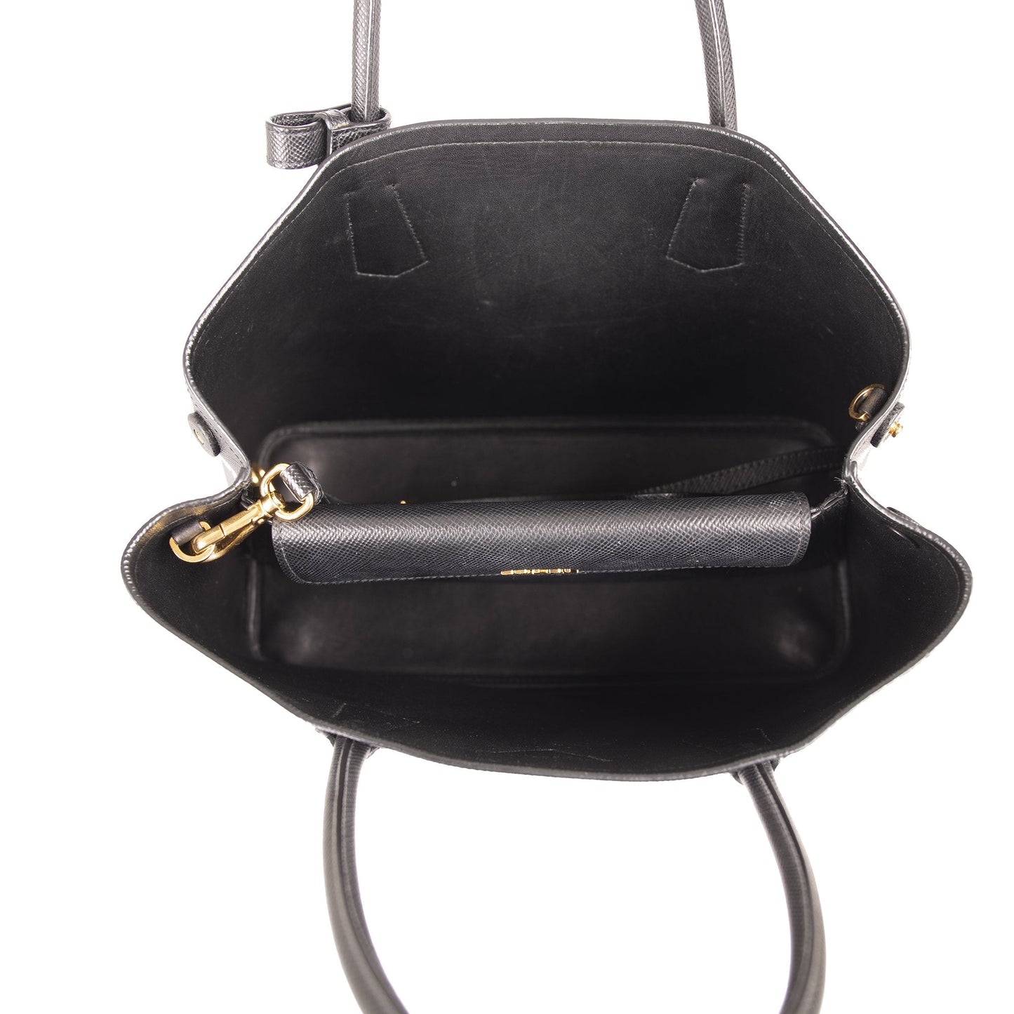 Prada Medium Saffiano Cuir Double Tote