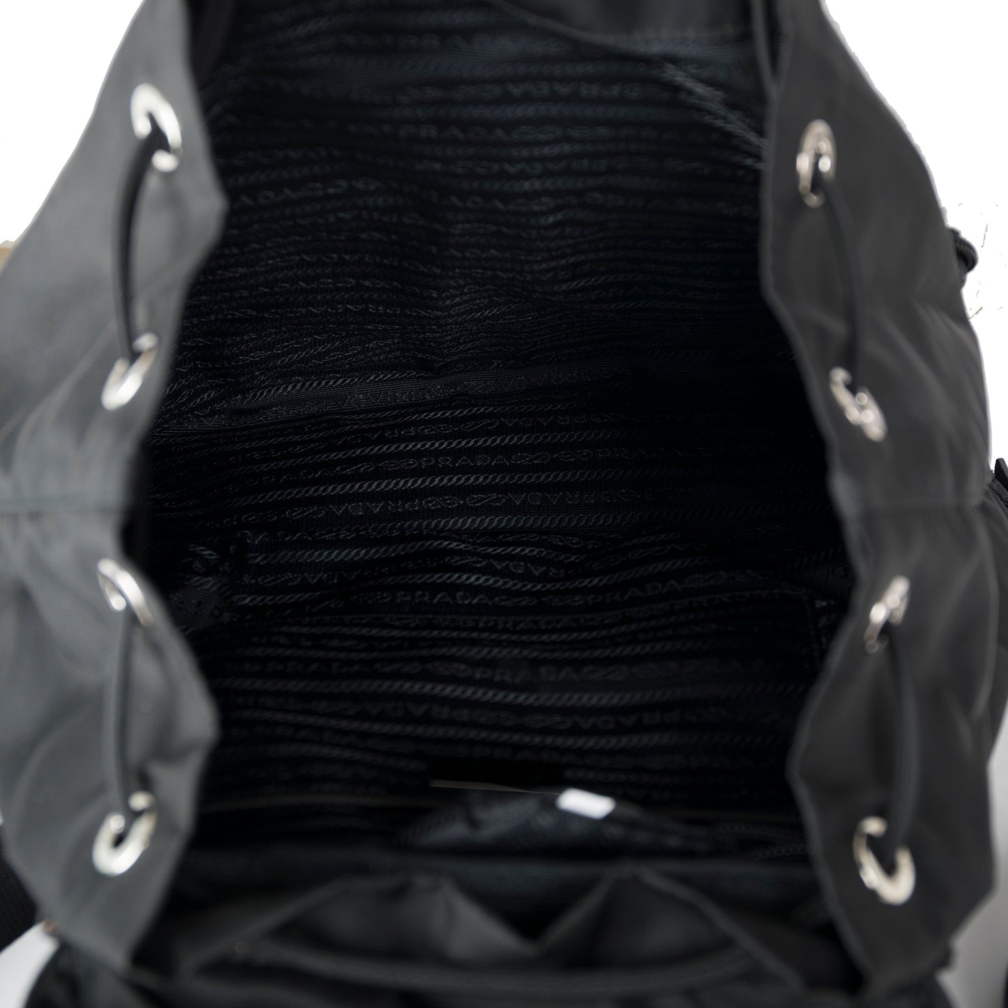 Prada Medium Saffiano Leather-Trimmed Tessuto Nylon Backpack