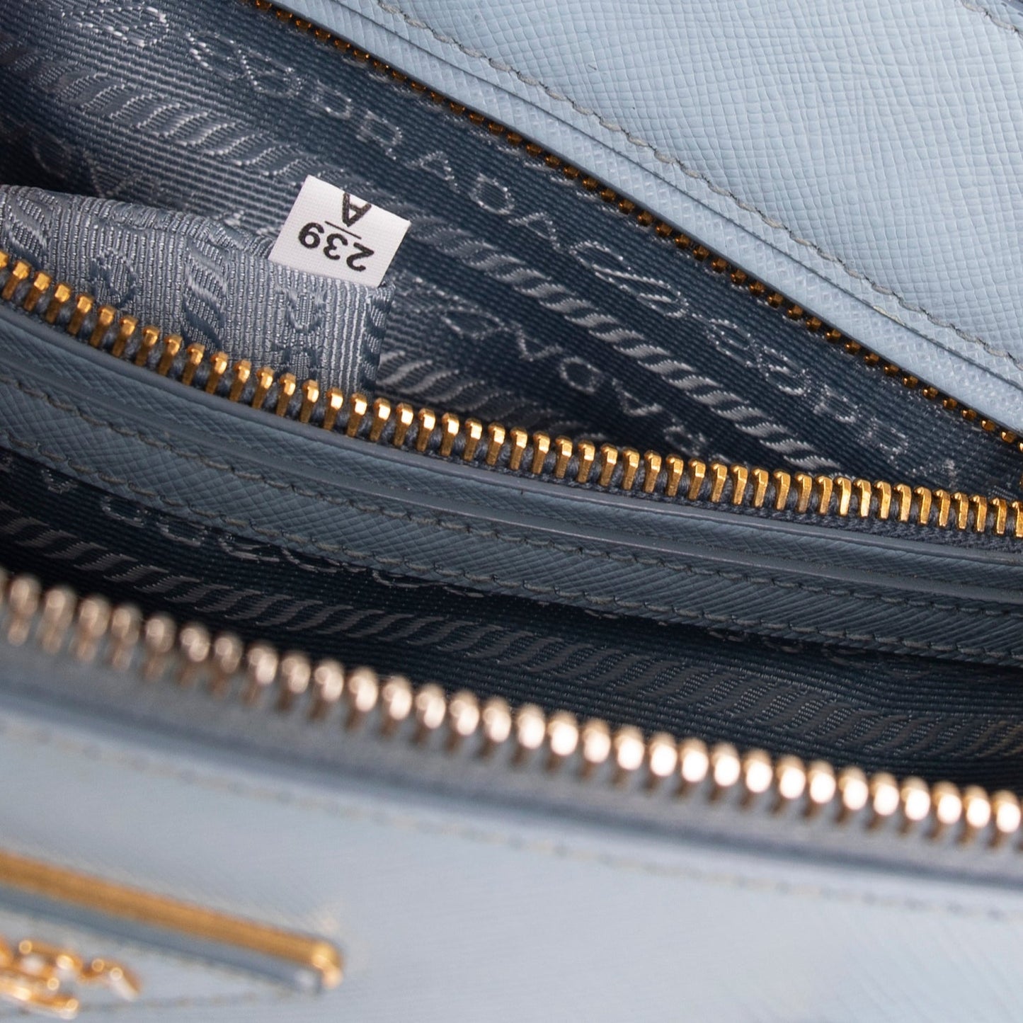 Prada Medium Saffiano Lux Double Zip Galleria Tote