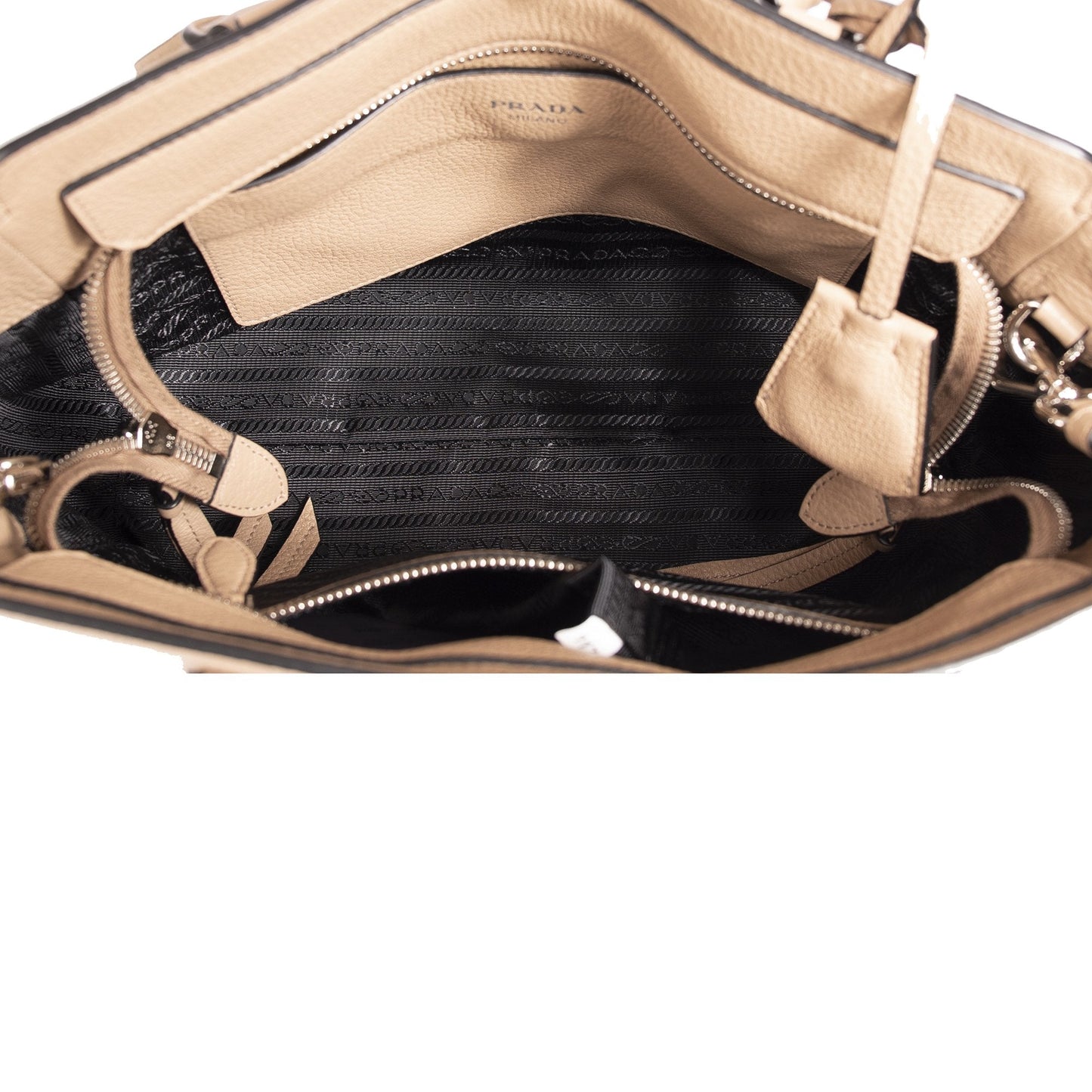 Prada Medium Vitello Phenix Two-Way Zip Tote