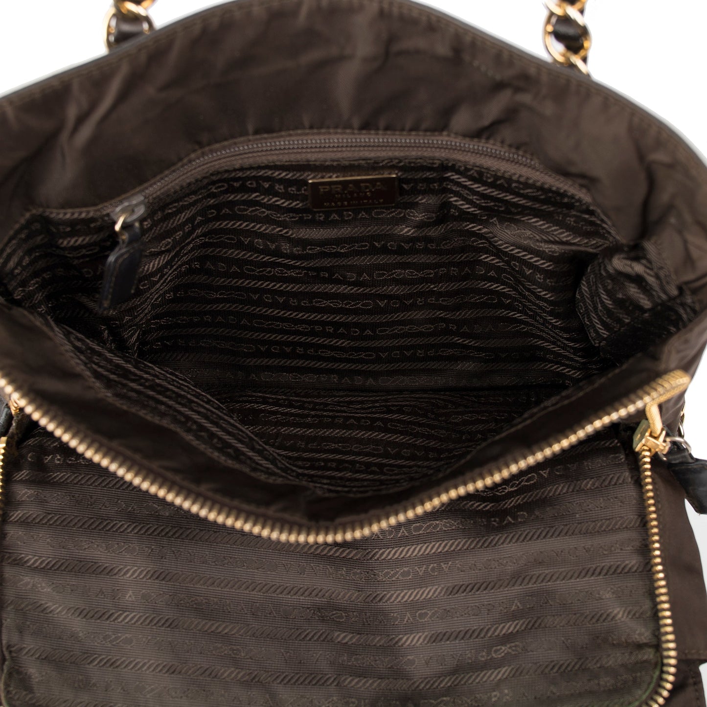 Prada Nappa Leather & Tessuto Nylon Catena Bag
