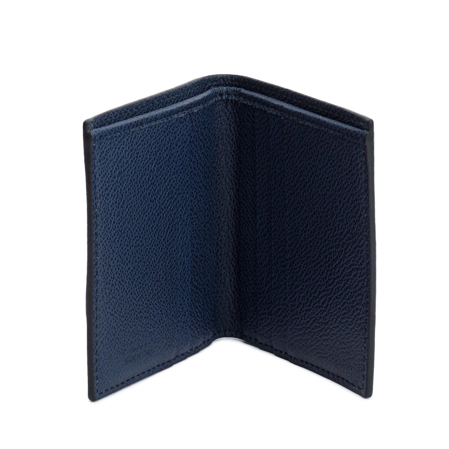 Prada Navy Leather Bi-Fold Wallet
