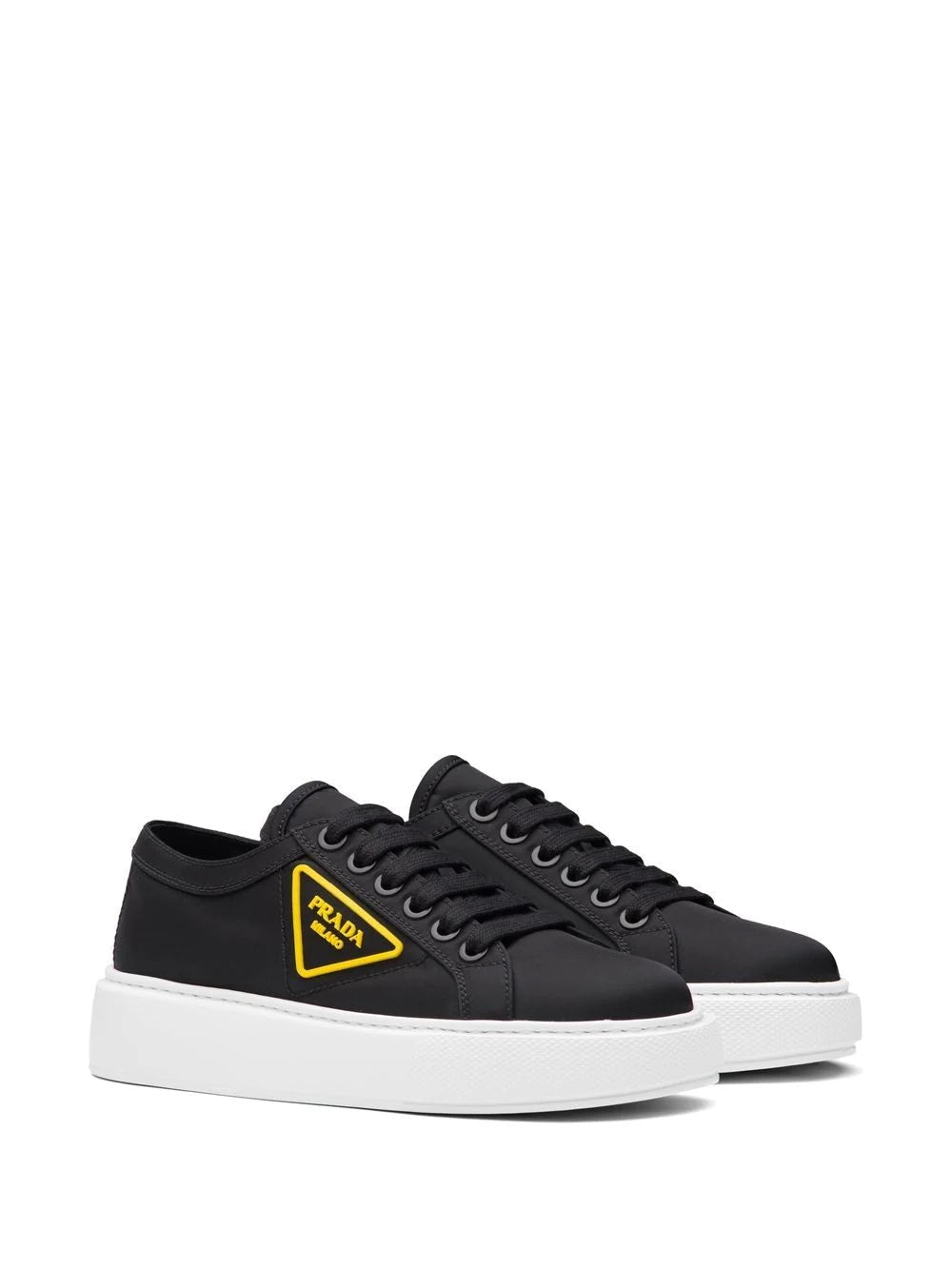 PRADA NYLON GABARDINE WHEEL LOW TOP MEN'S SNEAKERS