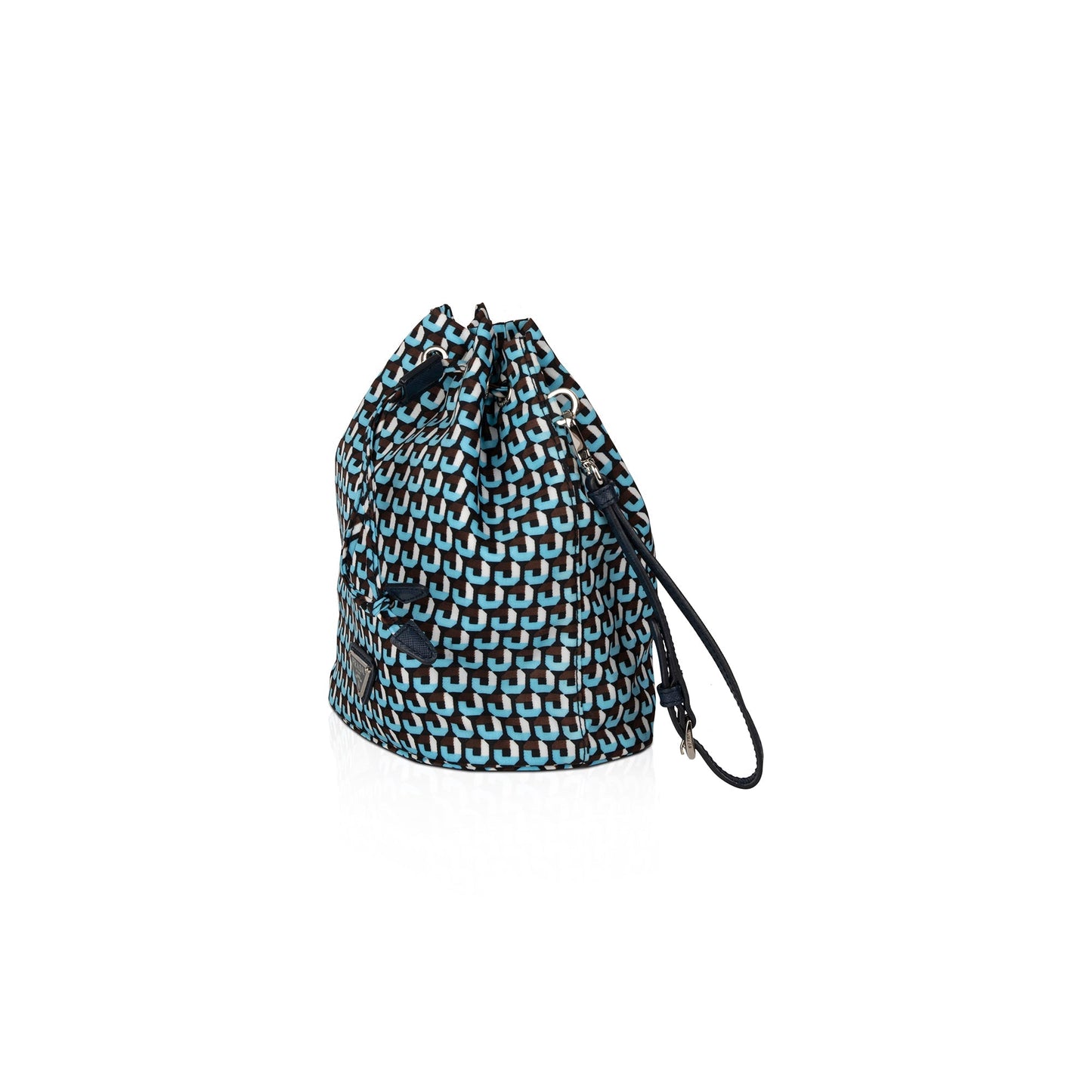 Prada Nylon Mini Bucket Wristlet Pouch