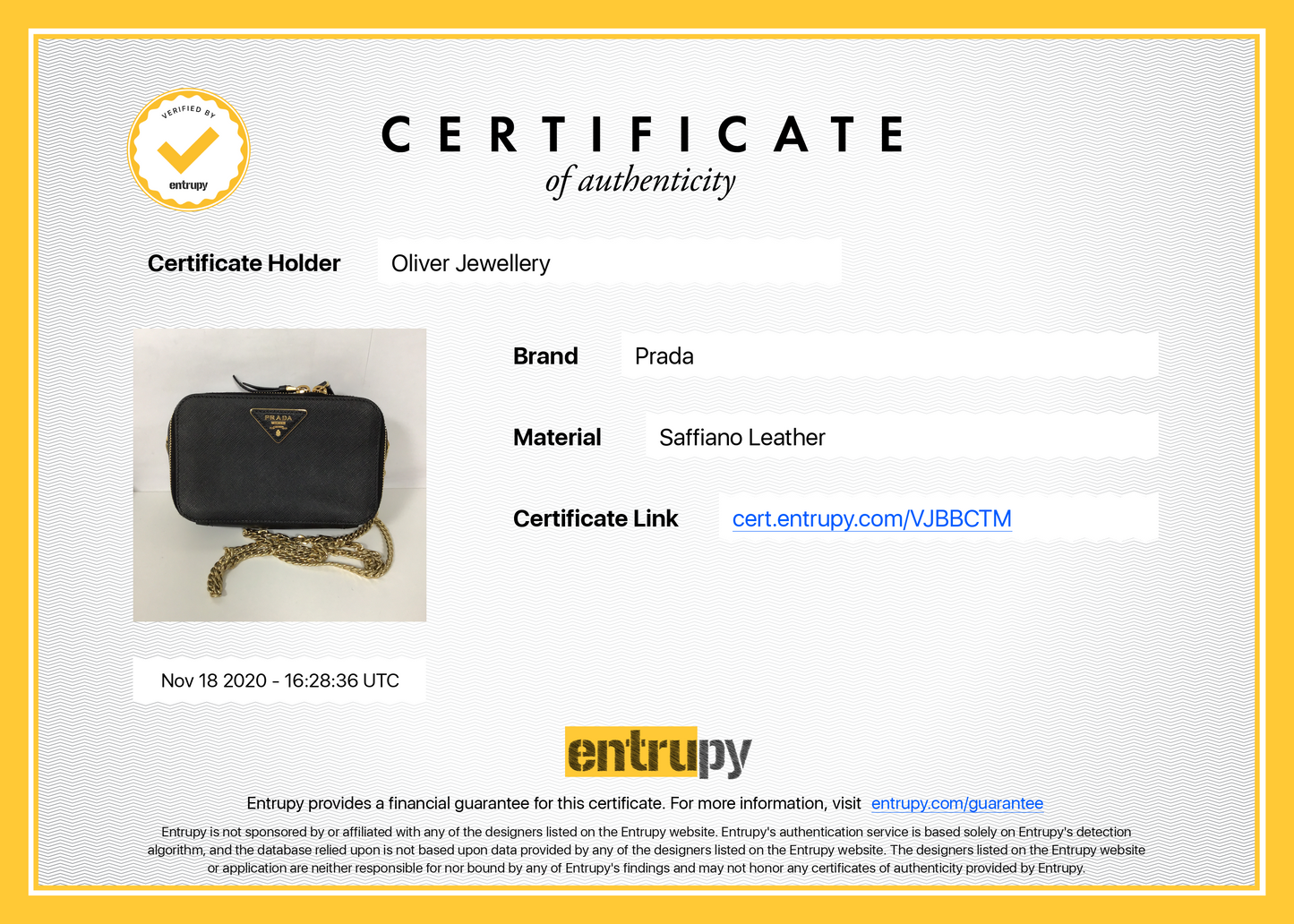 Prada Odette Saffiano Leather Belt Bag