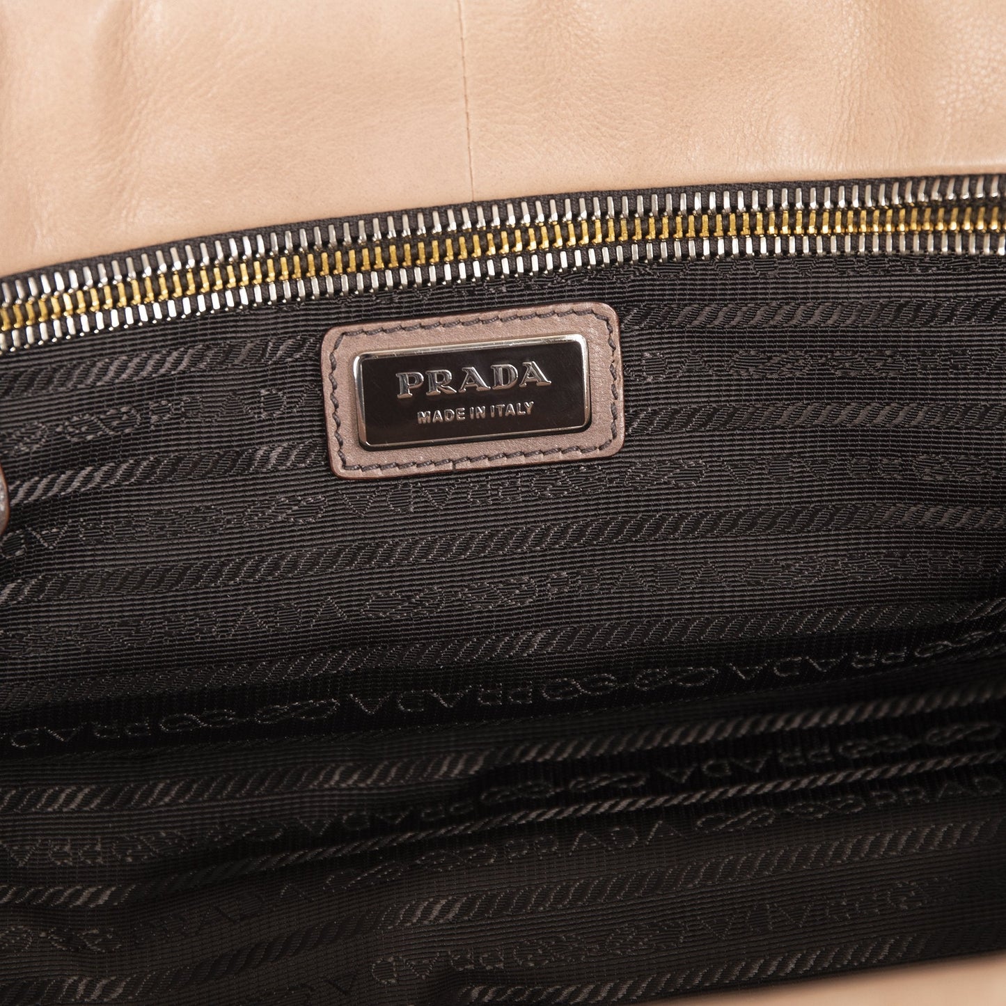 Prada Ombre Glace Zippers Bauletto Bag