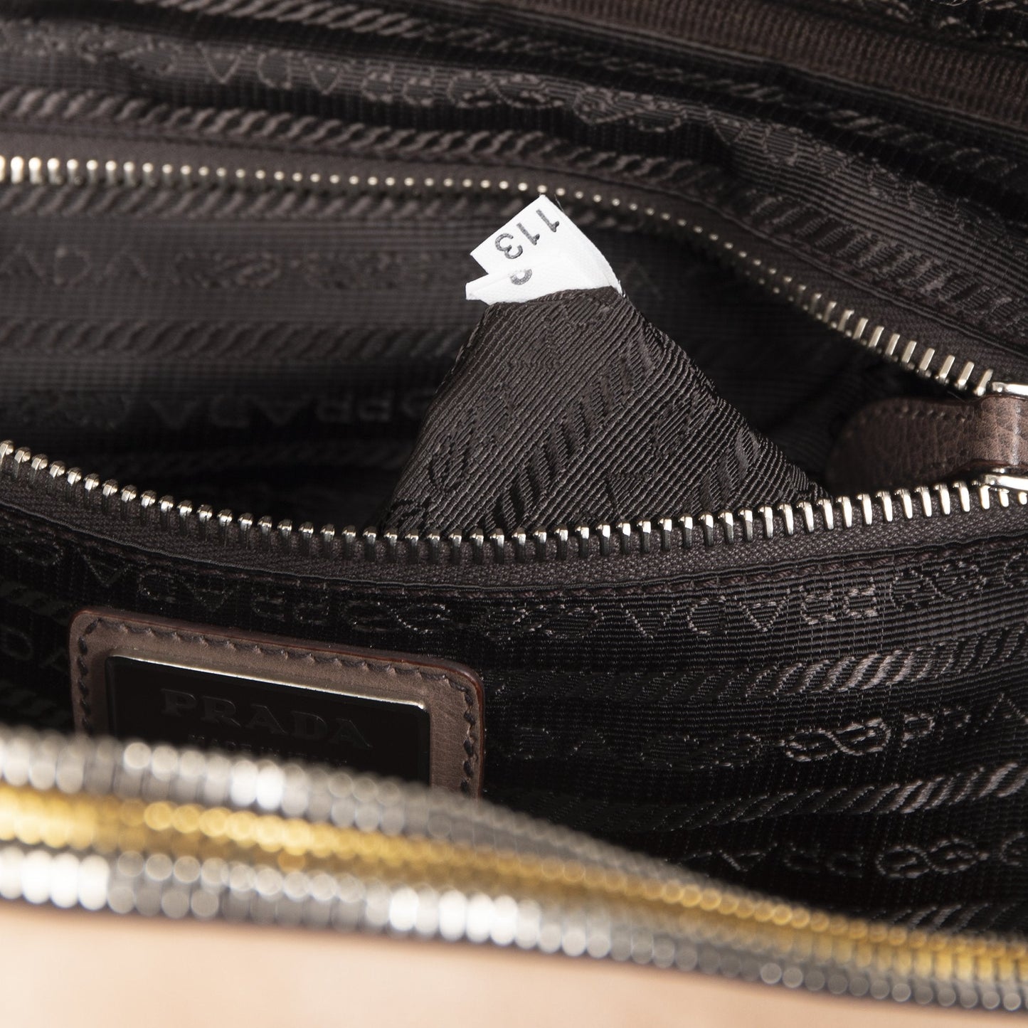Prada Ombre Glace Zippers Bauletto Bag