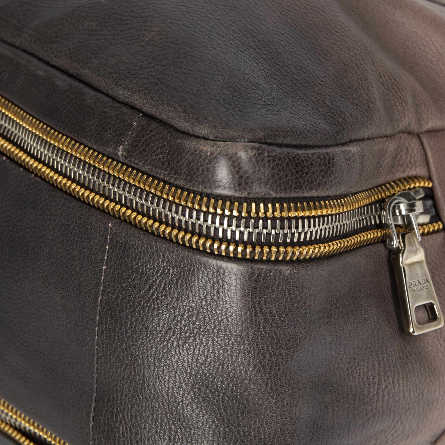 Prada Ombre Glace Zippers Bauletto Bag