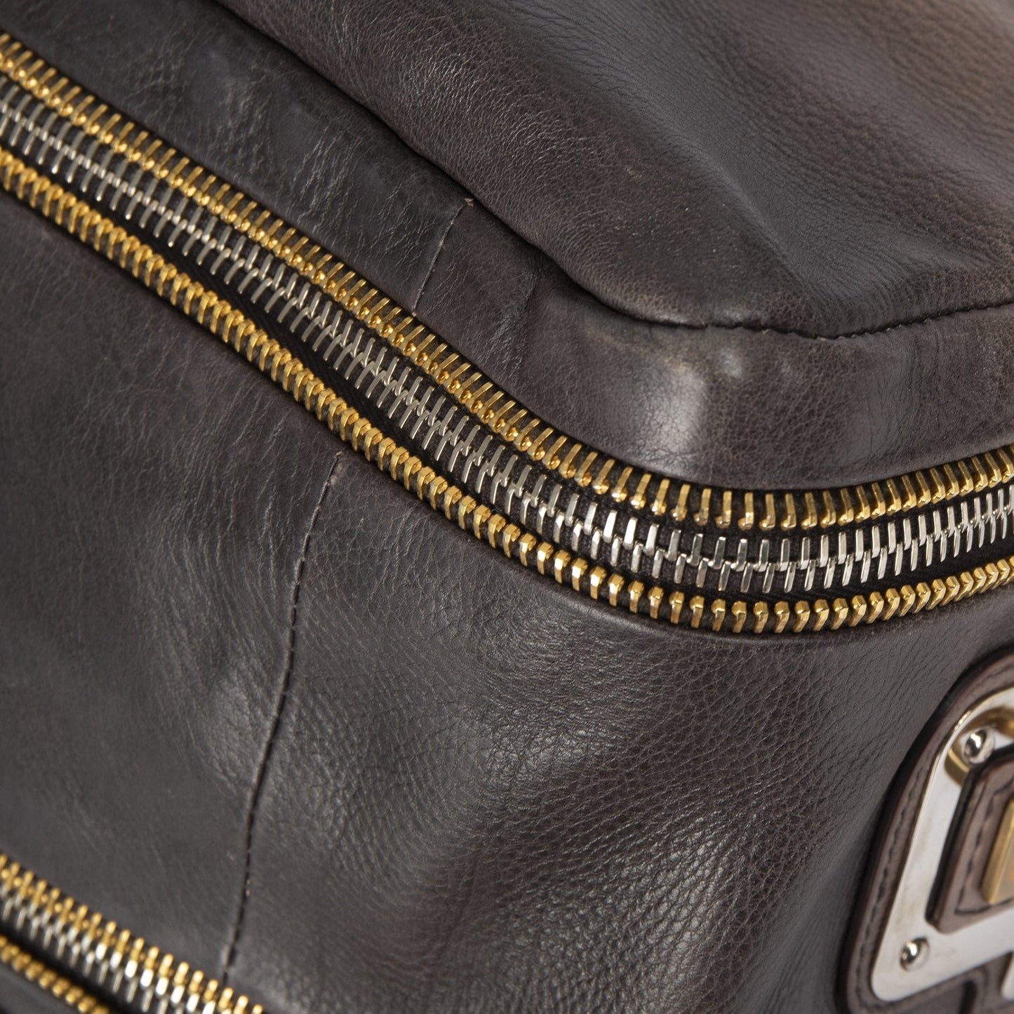 Prada Ombre Glace Zippers Bauletto Bag