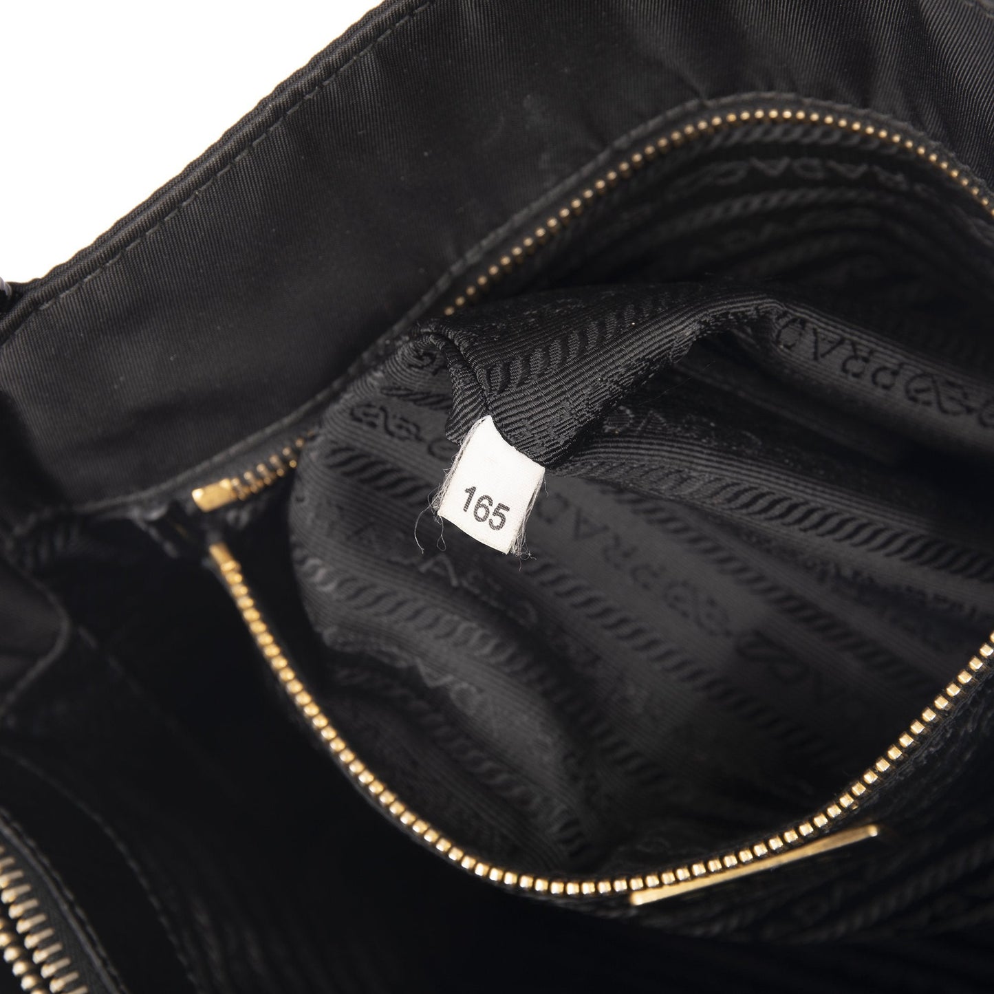 Prada Patent Leather Trimmed Tessuto Nylon Tote