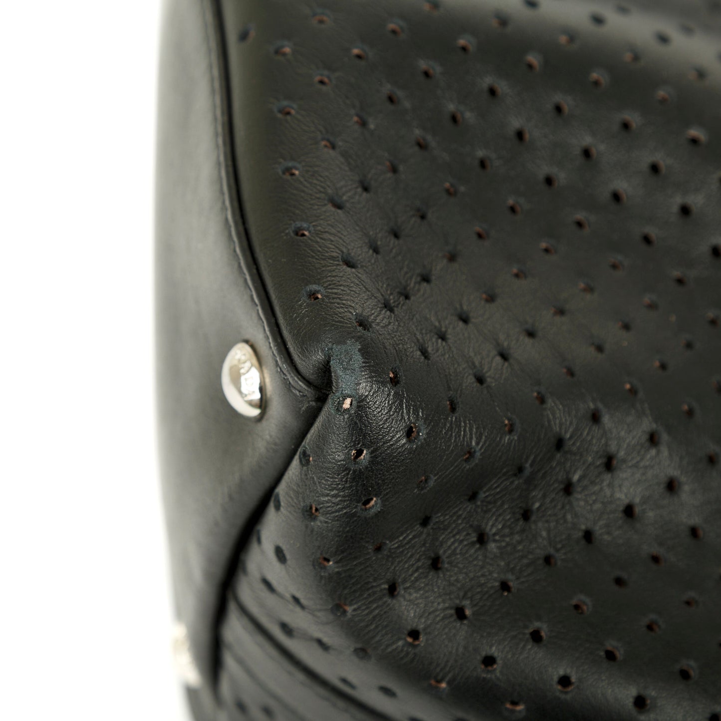Prada Perforated Scamosciato Tote