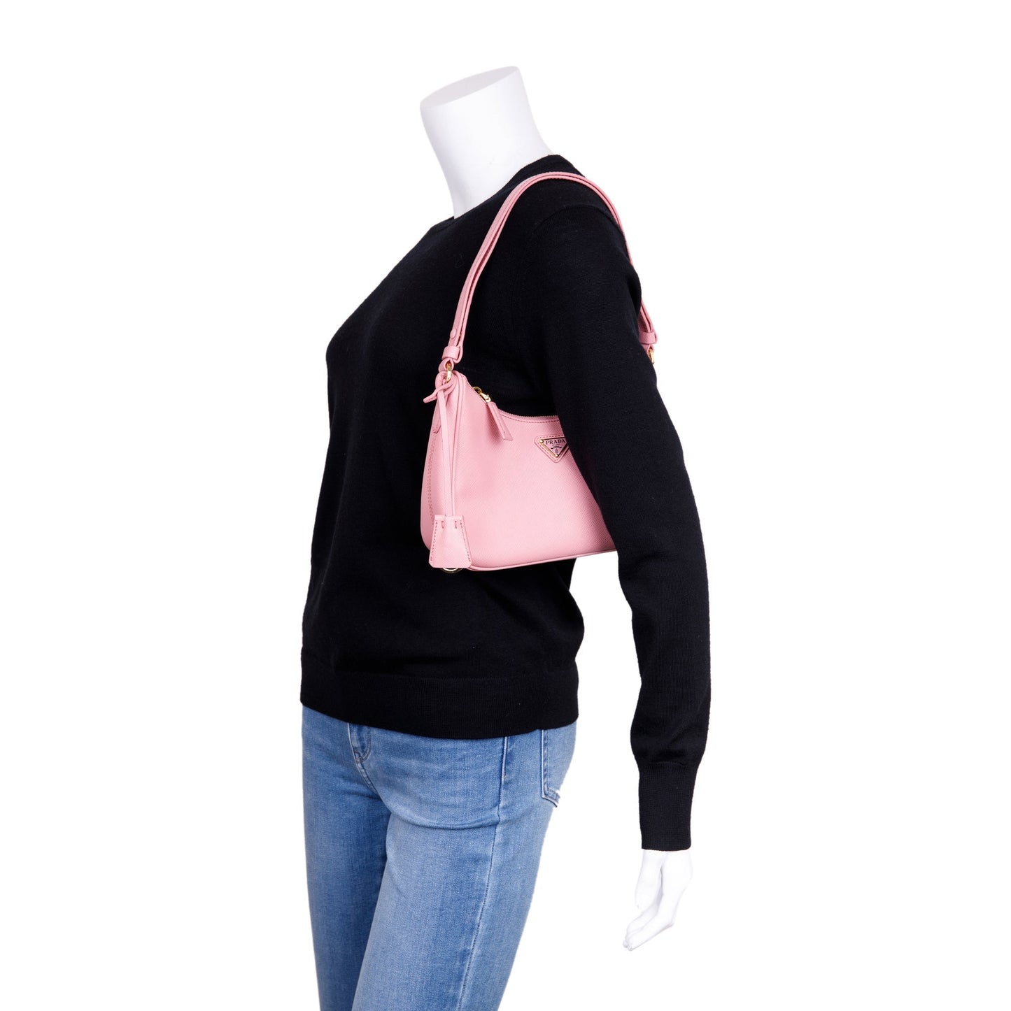 Prada Pink Re-Edition Saffiano Leather Mini Bag