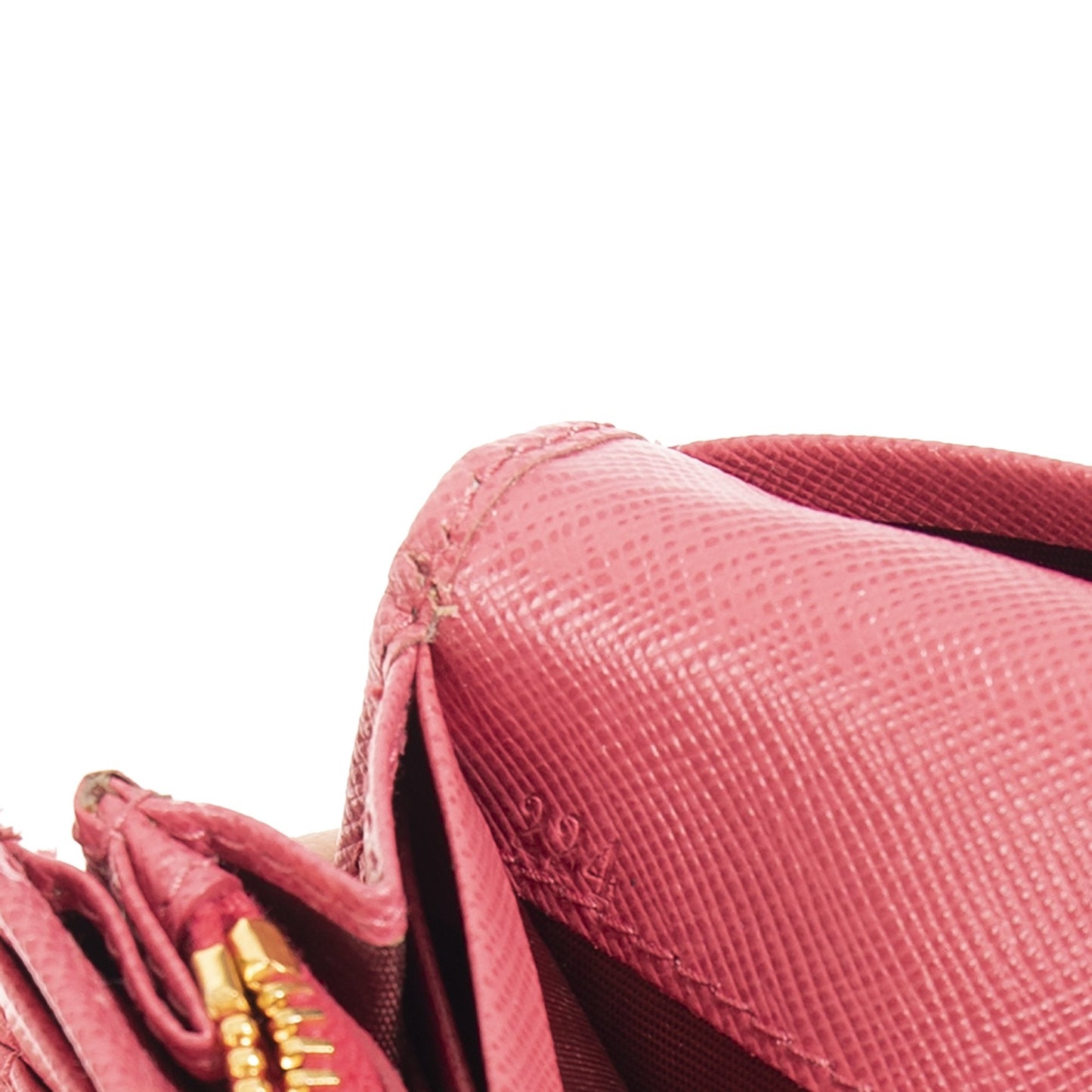 Prada Pink Saffiano Continental Wallet