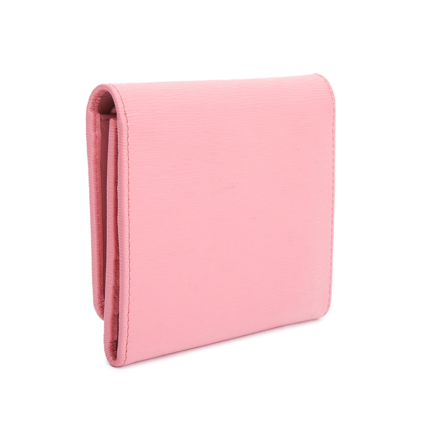Prada Pink Saffiano Leather Continental Wallet