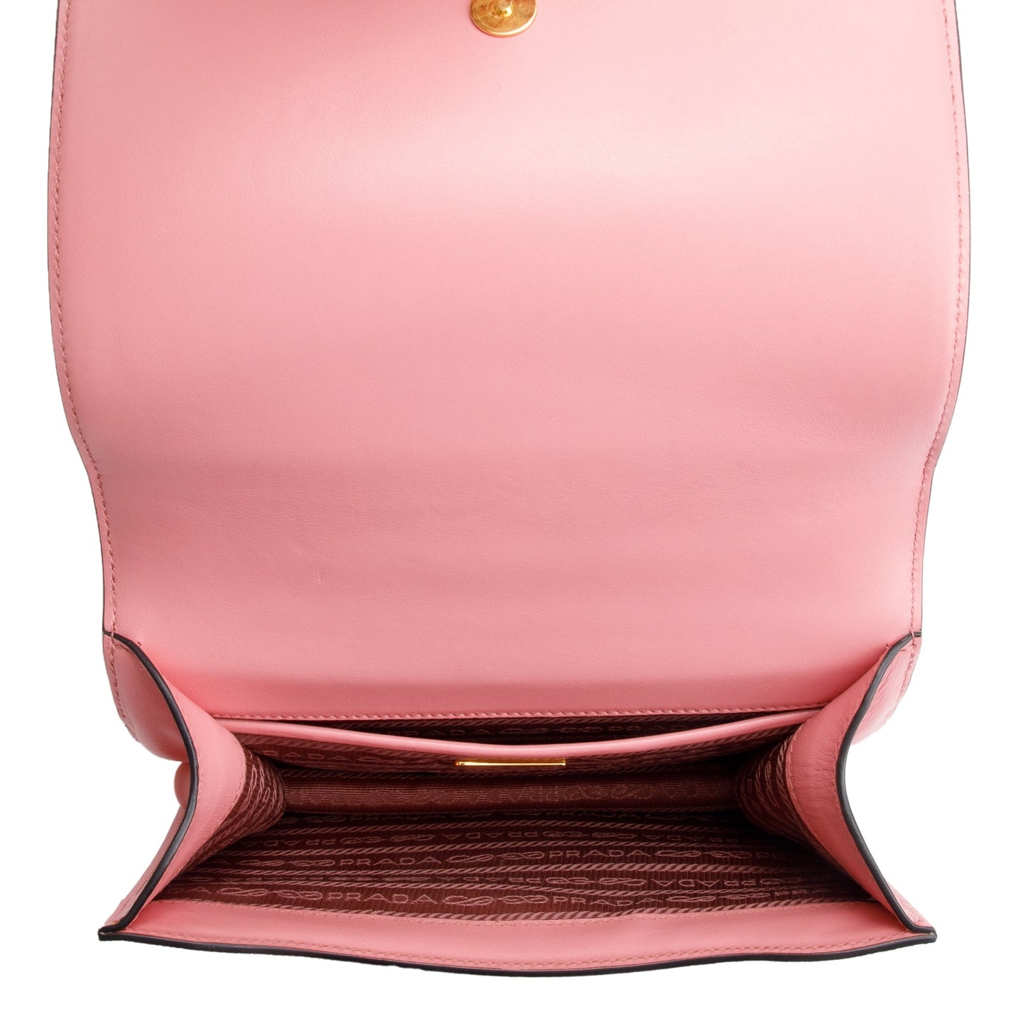 Prada Pink Saffiano Lux Chain Shoulder Bag