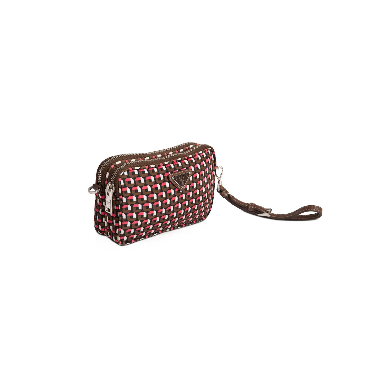 Prada Printed Tessuto Nylon Convertible Crossbody Bag