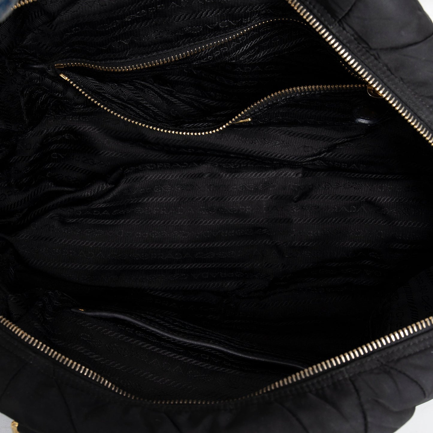 Prada Quilted Tessuto Nylon Bauletto Bag