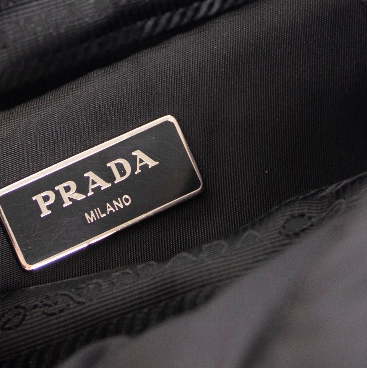 Prada Quilted Tessuto Nylon Double Buckle Backpack