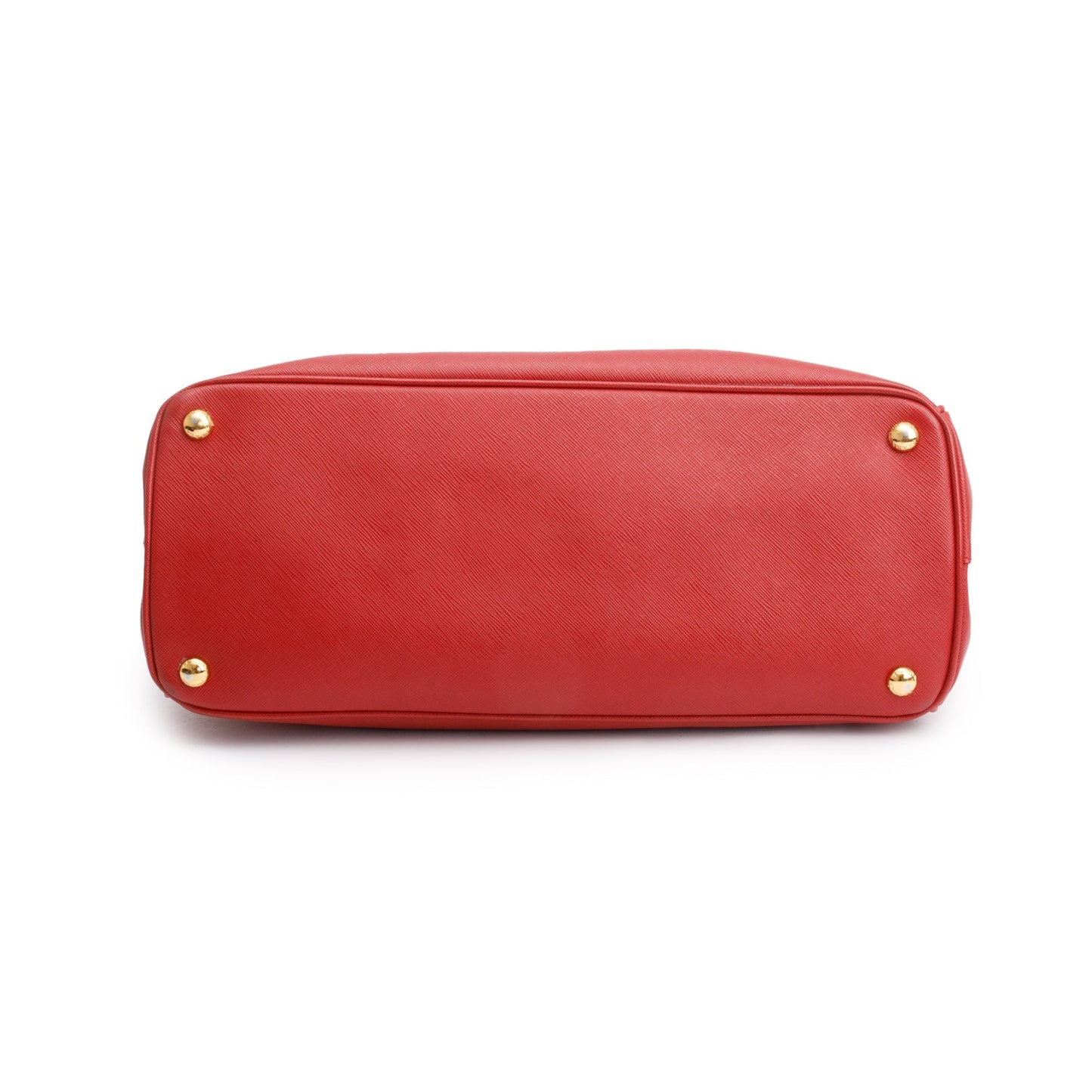 Prada Red Saffiano Lux Large Double Zip Galleria Tote