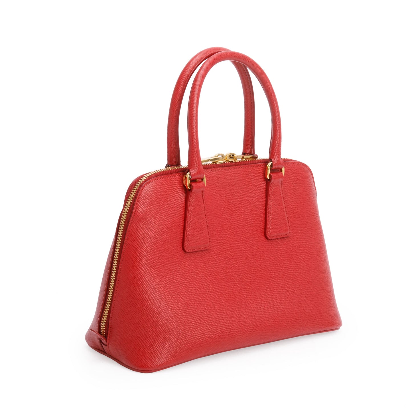 Prada Red Saffiano Lux Small Promenade Tote