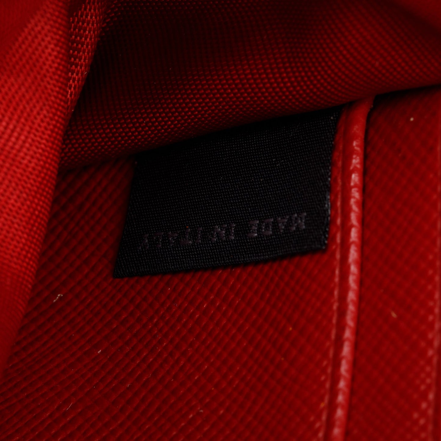 Prada Red Saffiano Metal Continental Wallet