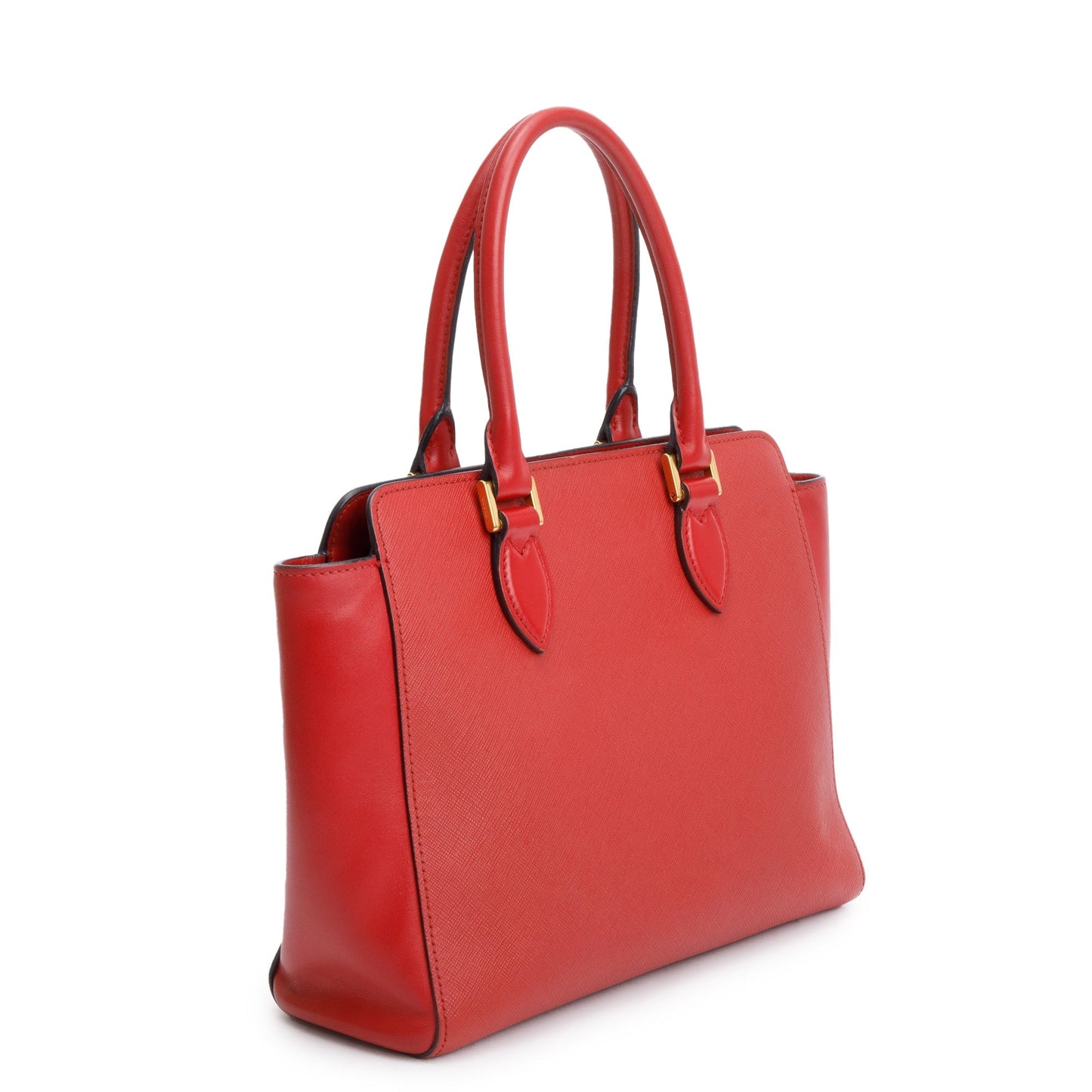 Prada Red Saffiano Soft Calf Leather Tote