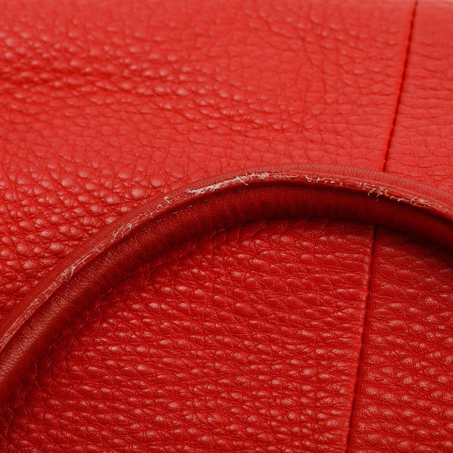 Prada Red Vitello Daino Shoulder Bag