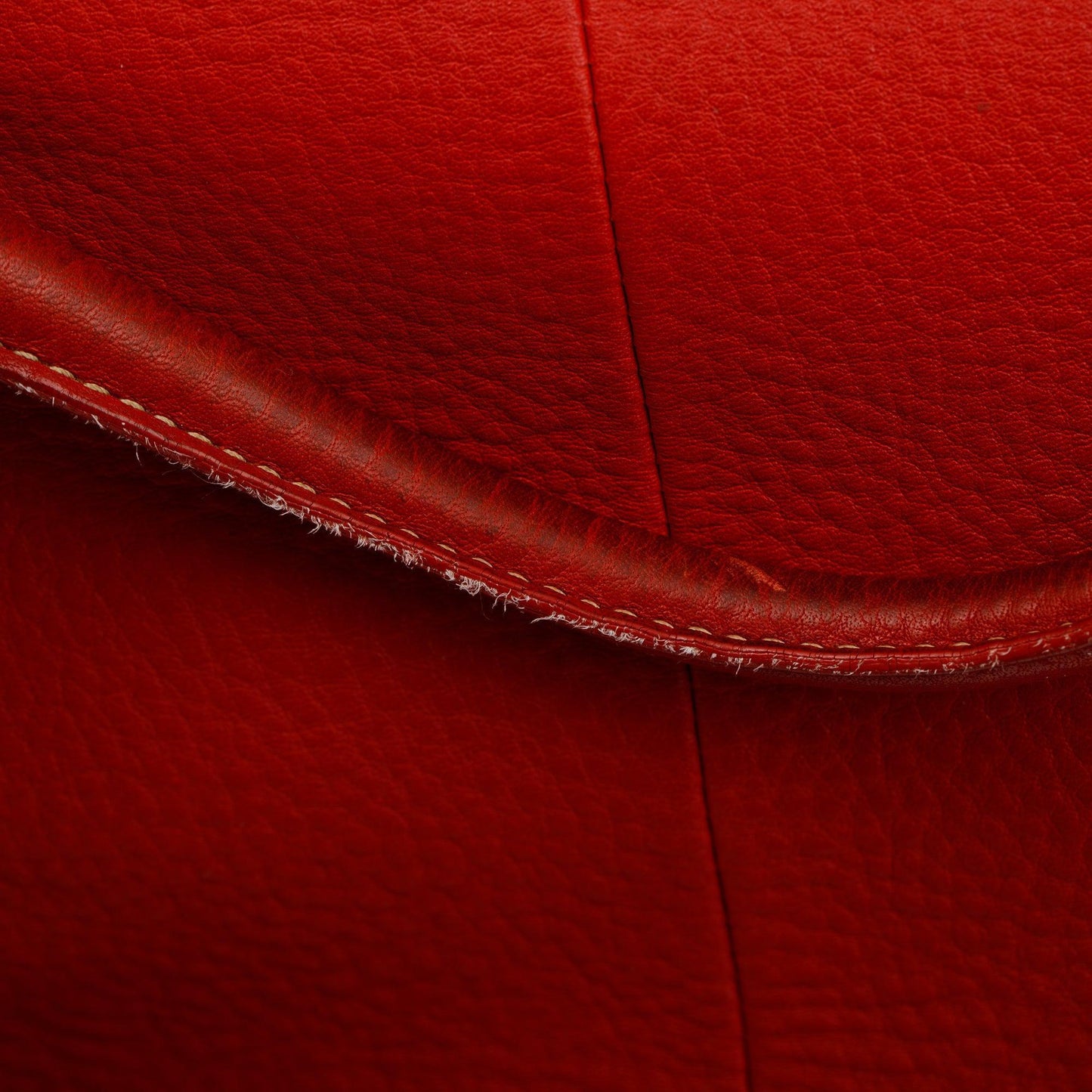 Prada Red Vitello Daino Shoulder Bag