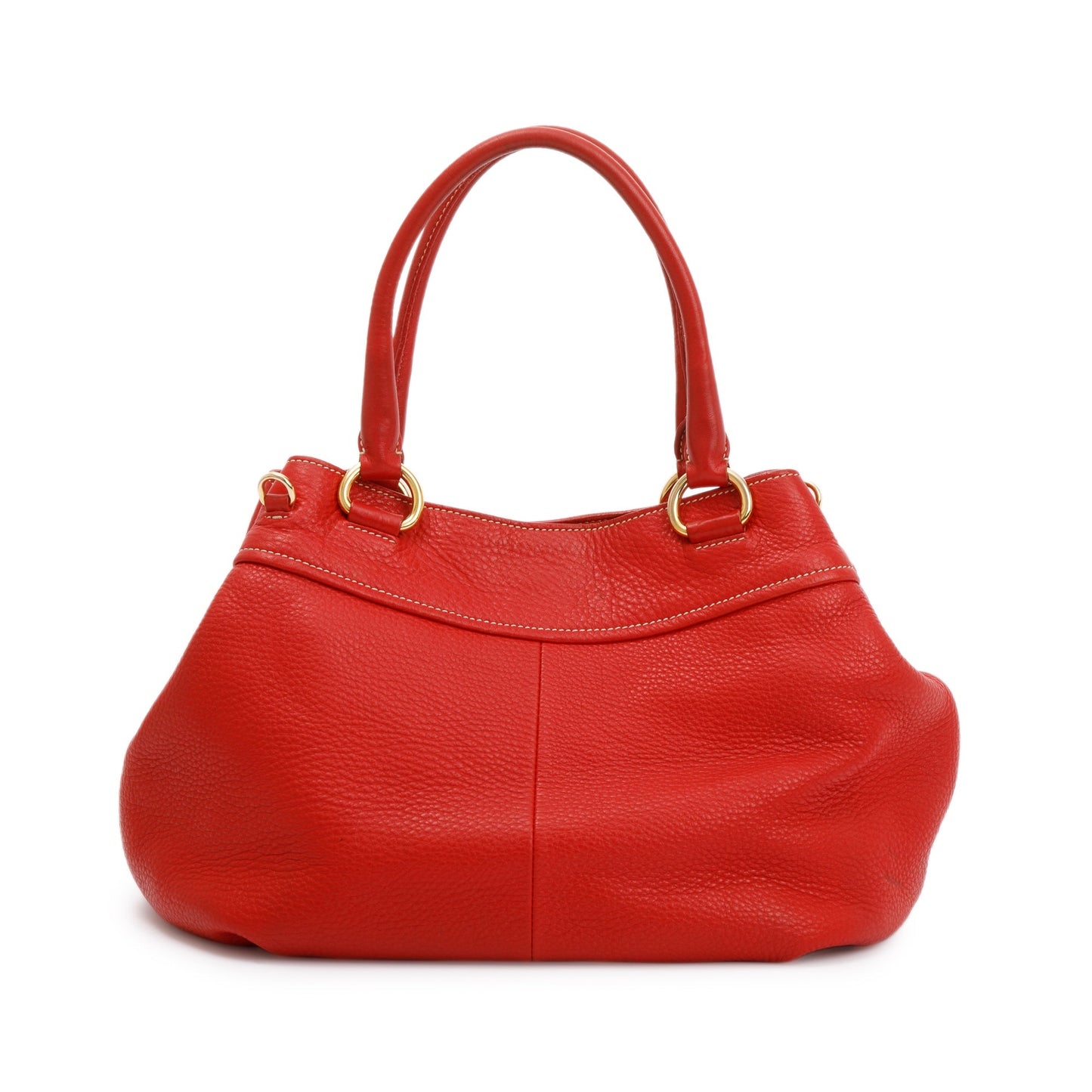 Prada Red Vitello Daino Shoulder Bag
