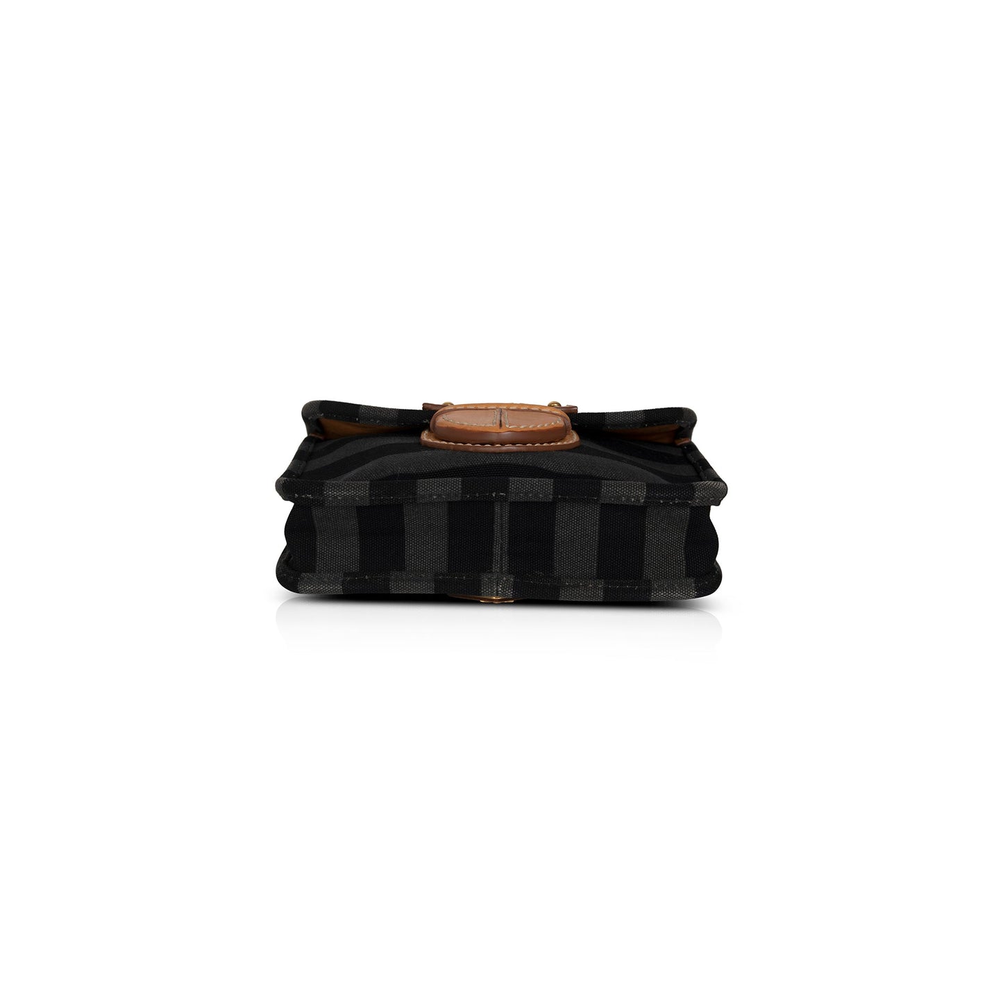 Prada Righe Striped Canapa Shoulder Bag
