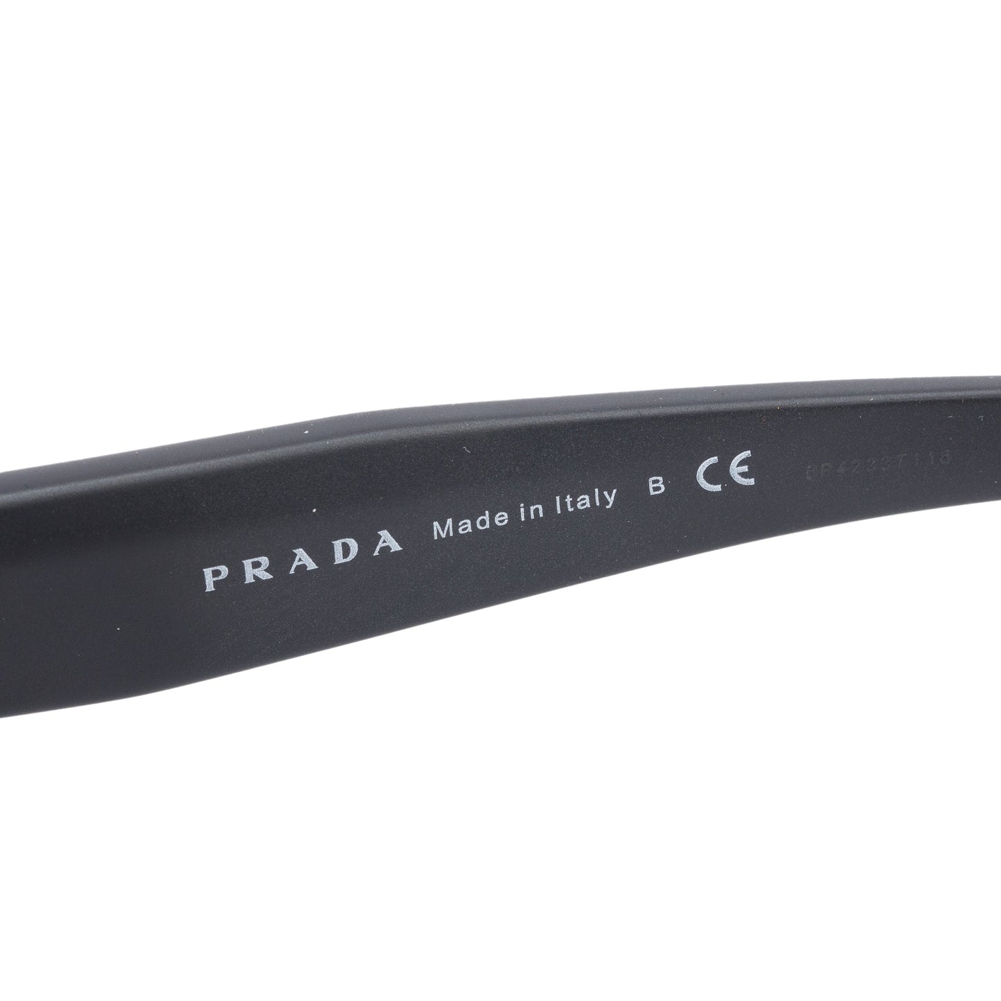 Prada SPR 19W Black Acetate Symbole Sunglasses
