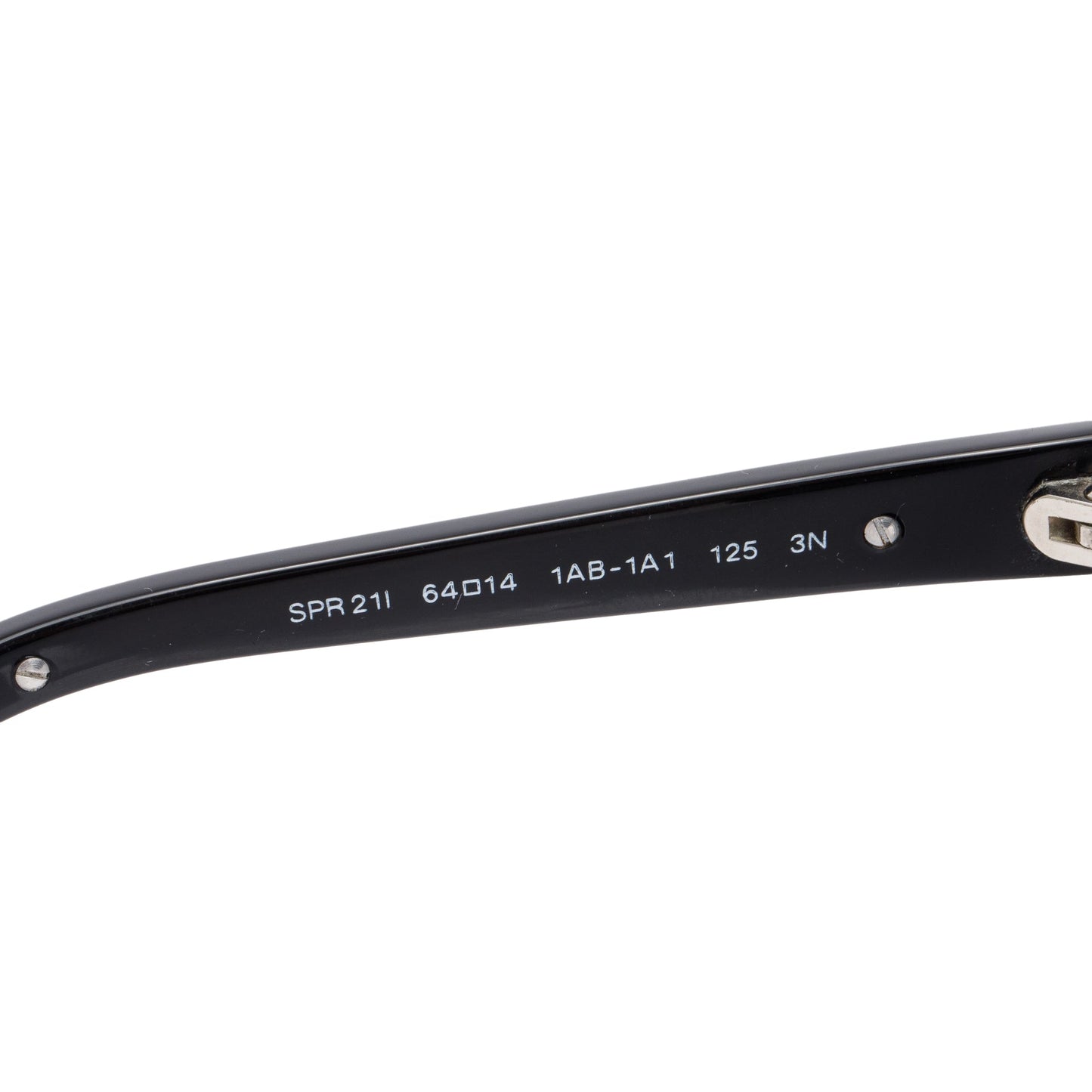 Prada SPR 21I  Black Acetate Conceptual Sunglasses