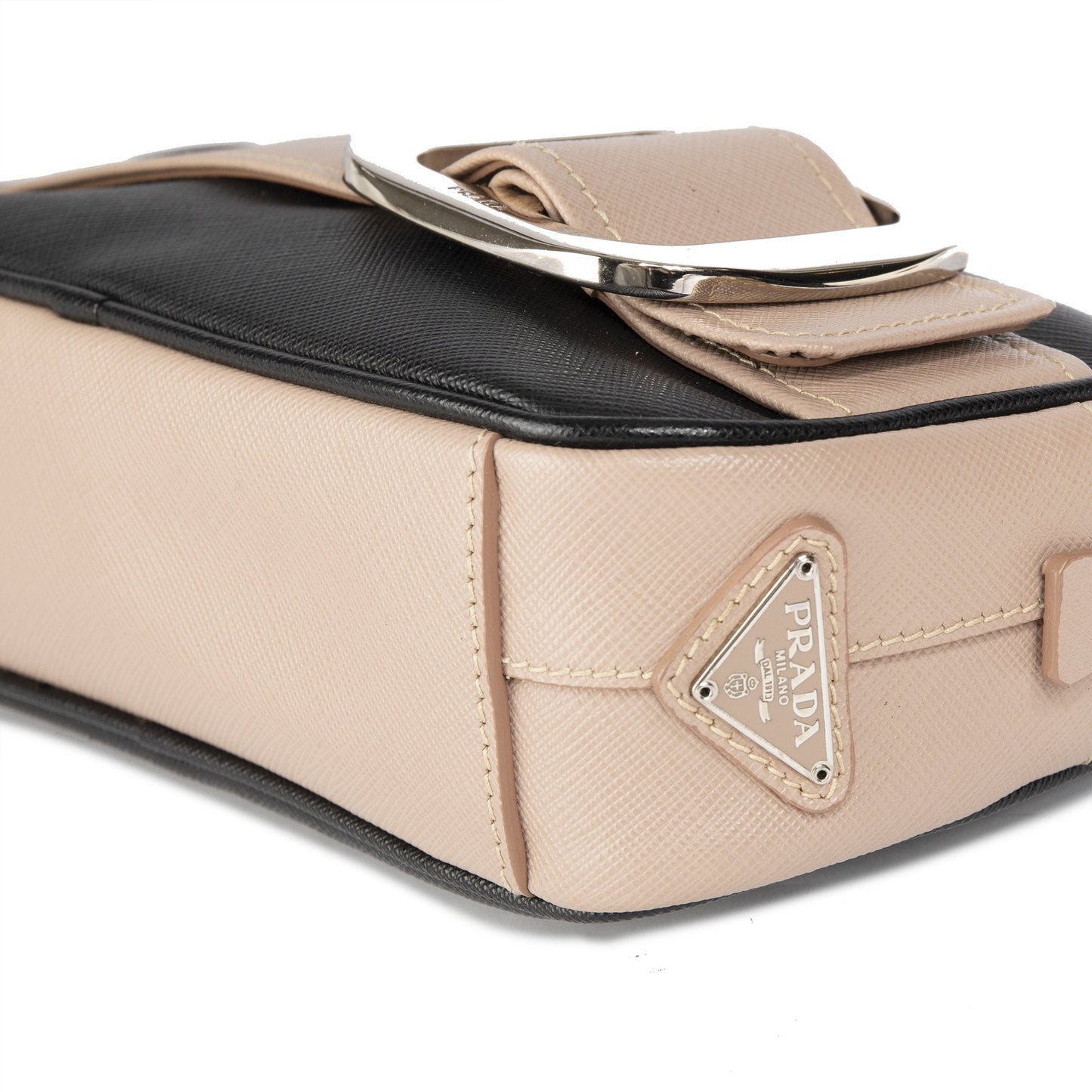 Prada Saffiano Buckle Crossbody Bag