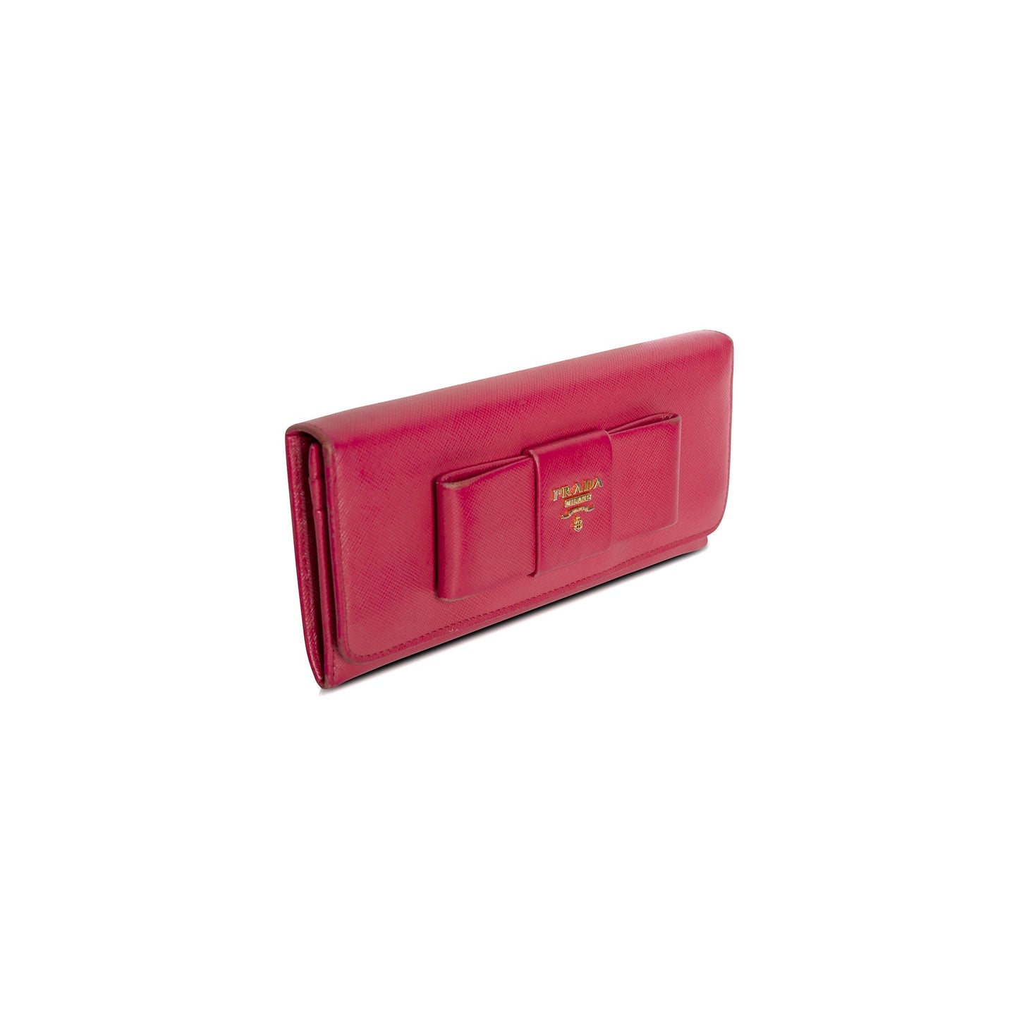 Prada Saffiano Leather Bow Wallet