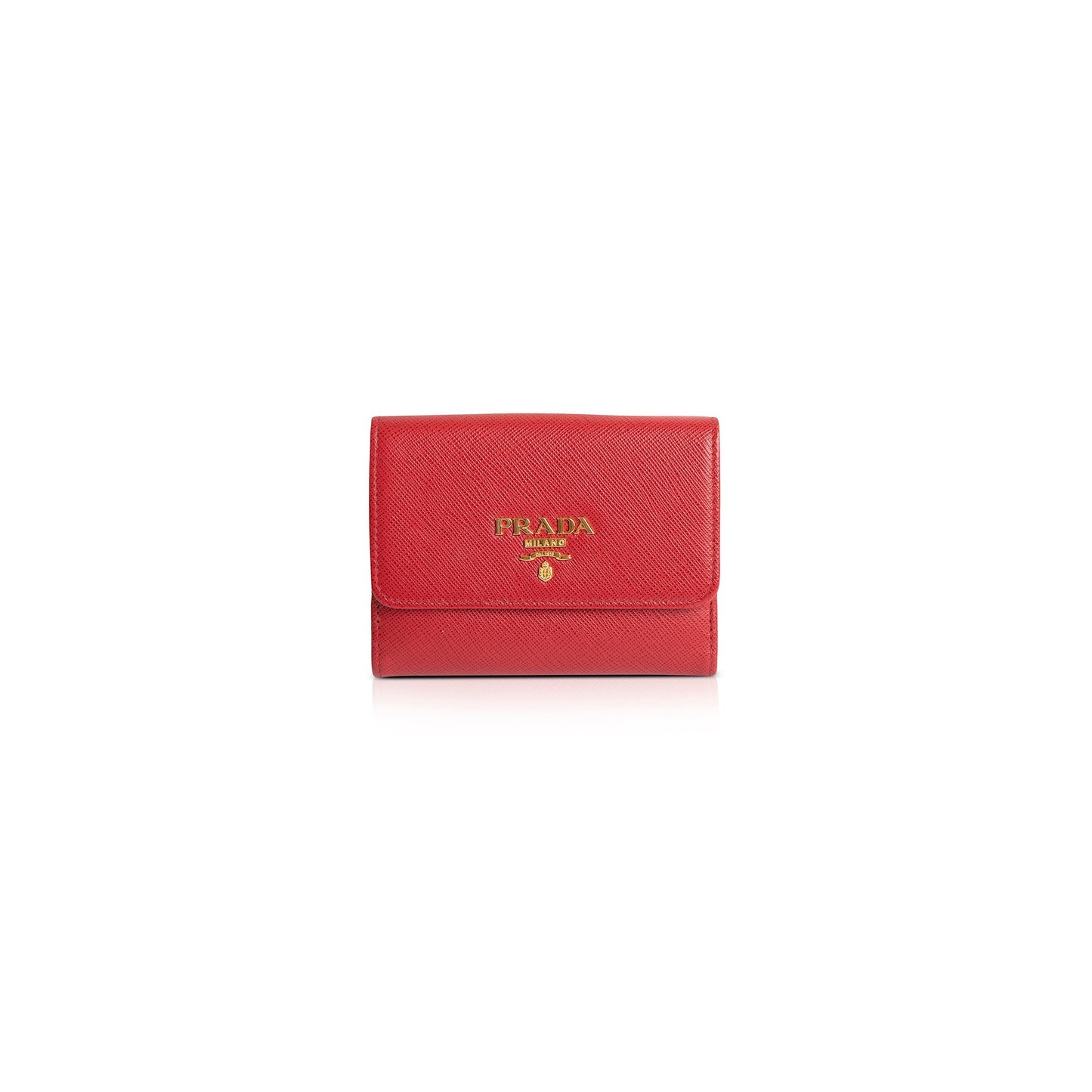 Prada Saffiano Leather Compact Wallet