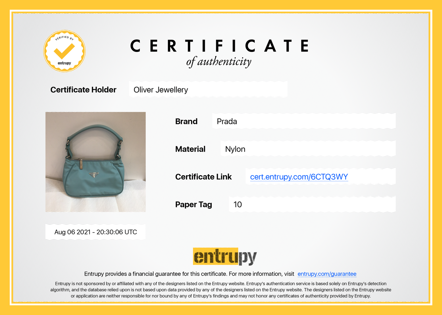 Prada Saffiano Leather Trimmed Tessuto Nylon Shoulder Bag