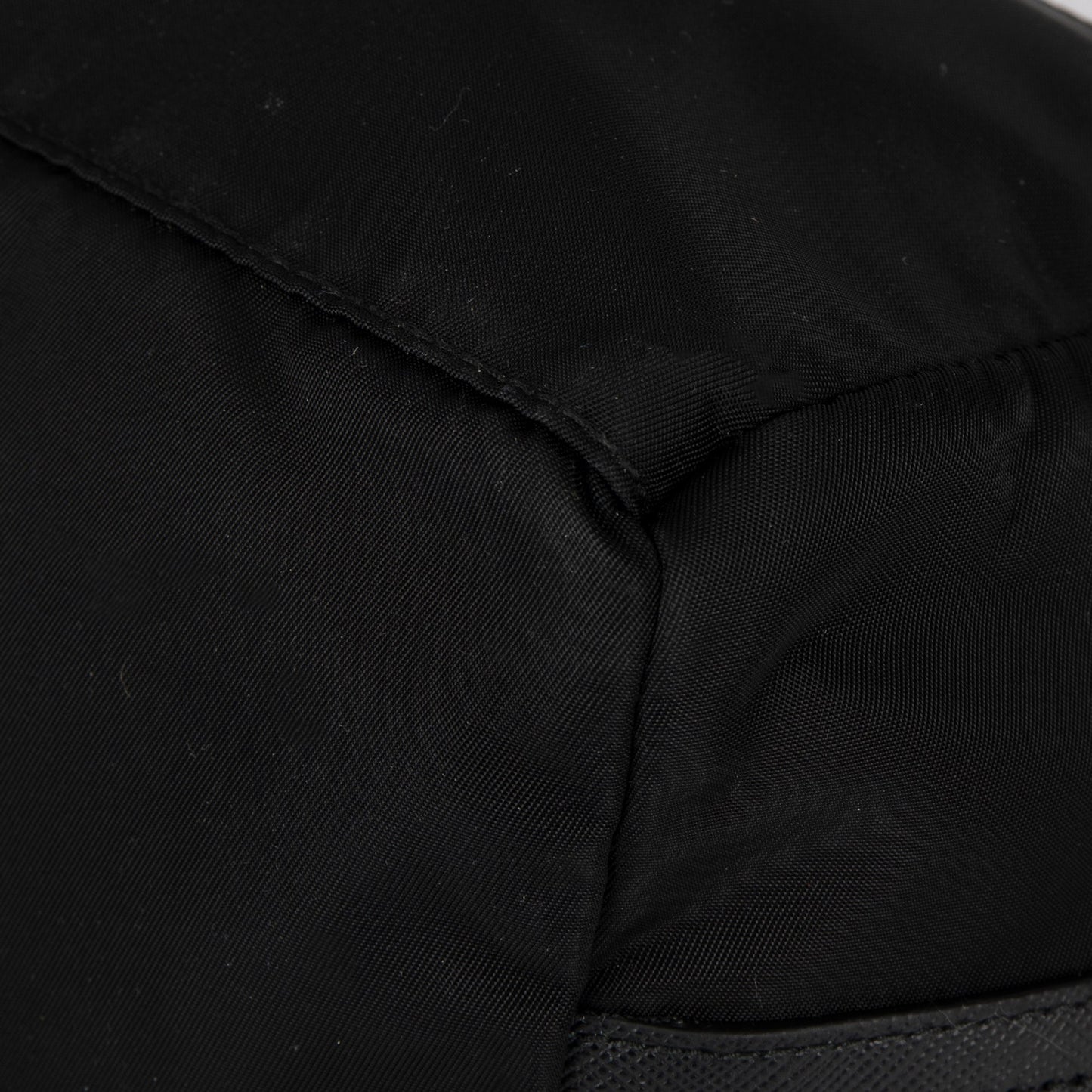 Prada Saffiano Leather Trimmed Tessuto Nylon Toiletry Bag