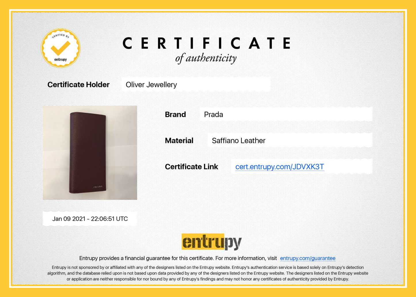 Prada Saffiano Leather Wallet