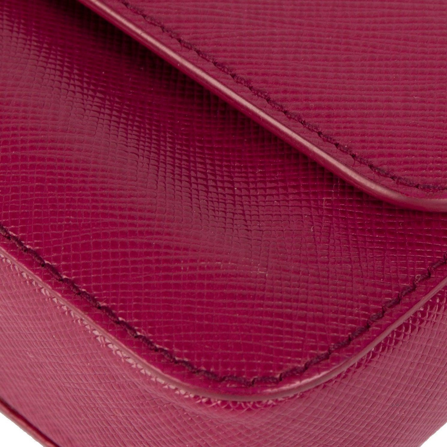 Prada Saffiano Lux Mini Flap Bag